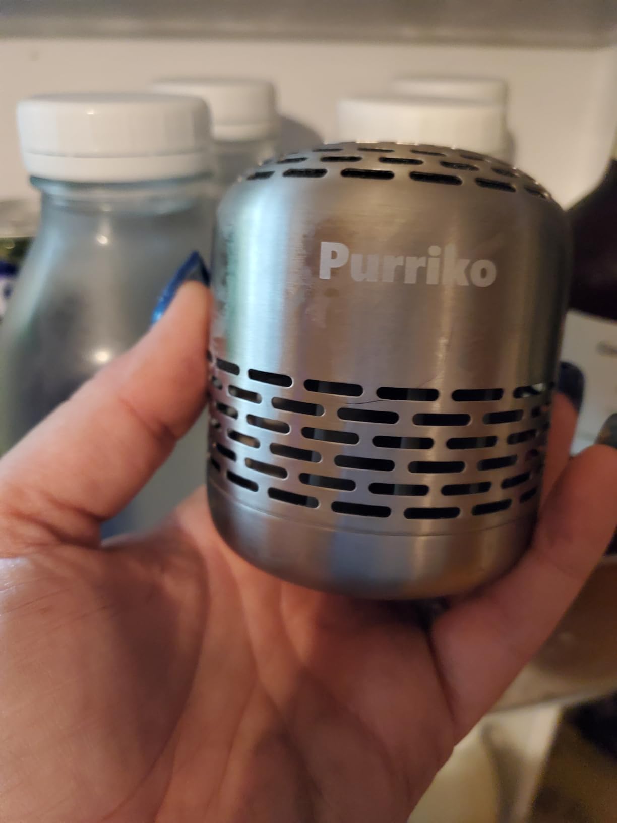 Purriko Refrigerator Deodorizer, Lasts for 10 Years, Refrigerator Odor Eliminator, Fridge Deodorizer, More Effective Than Baking Soda Bamboo Air Purifying Bags - Customer Photo 2