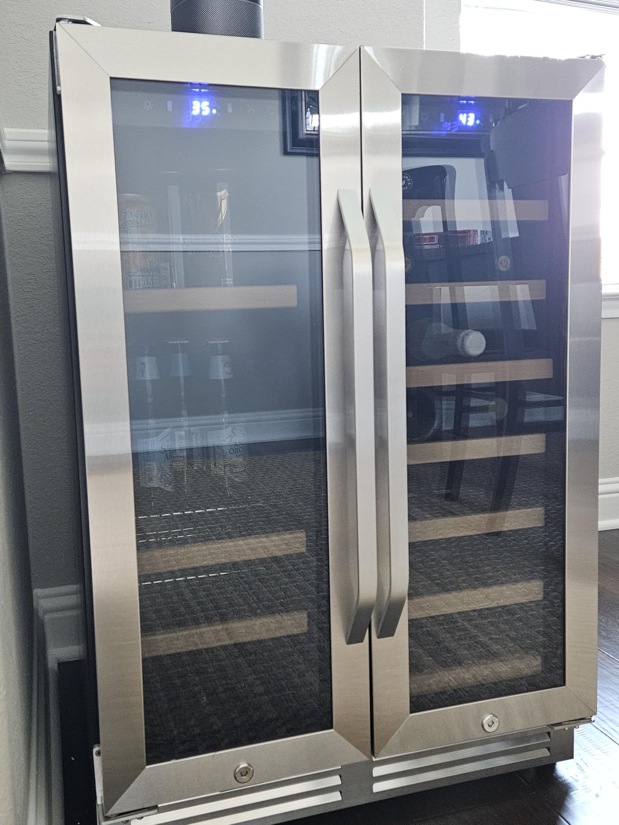 Upgraded 24 Inch Wine Cooler Refrigerator, 190 Bottles Wine Fridge with Professional Temperature Control System, Freestanding or Built-in installation, Quiet Operation Customer Review Upgraded 24 Inch Wine Cooler Refrigerator, 190 Bottles Wine Fridge with Professional Temperature Control System, Freestanding or Built-in installation, Quiet Operation - Customer Photo 1