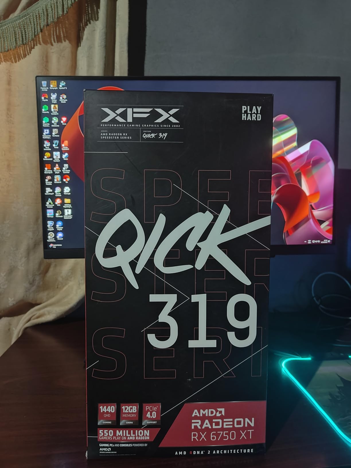 XFX Speedster QICK319 Radeon RX 6750XT CORE Gaming Graphics Card with 12GB GDDR6 HDMI 3xDP, AMD RDNA 2 RX-675XYJFDP Customer Review XFX Speedster QICK319 Radeon RX 6750XT CORE Gaming Graphics Card with 12GB GDDR6 HDMI 3xDP, AMD RDNA 2 RX-675XYJFDP - Customer Photo 2