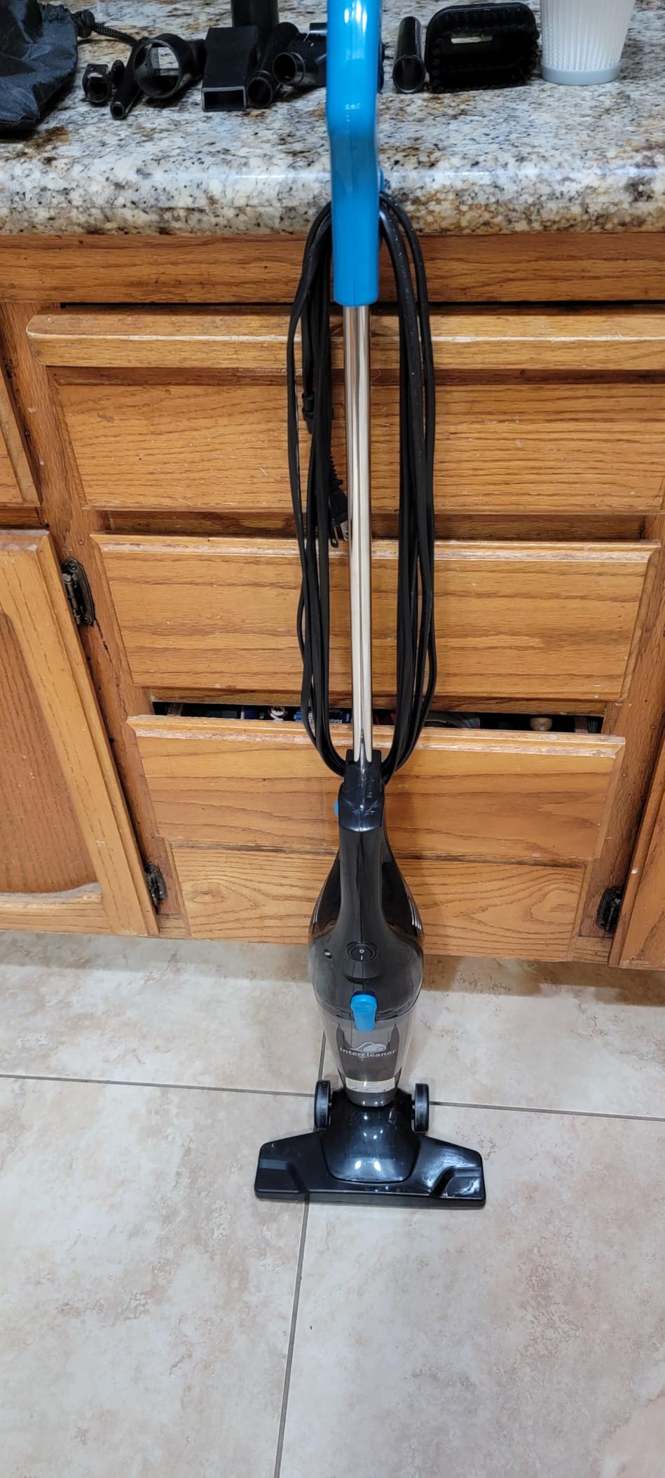 Intercleaner Corded Vacuum Cleaner, 15KPa Powerful Suction with 400W Motor, 12 in 1 Lightweight Bagless Stick Vac with Handheld, Ultra Quiet, for Hardwood Floor Carpet Car Pet Hair Customer Review Intercleaner Corded Vacuum Cleaner, 15KPa Powerful Suction with 400W Motor, 12 in 1 Lightweight Bagless Stick Vac with Handheld, Ultra Quiet, for Hardwood Floor Carpet Car Pet Hair - Customer Photo 1