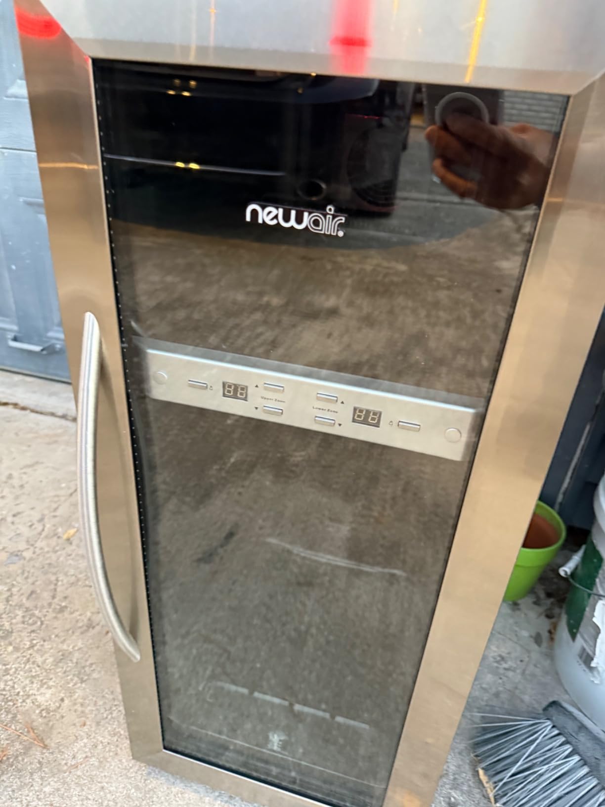 SCHMÉCKÉ 18 Bottle Compressor Wine Cooler Refrigerator w/Lock - Large Freestanding Wine Cellar For Red, White, Champagne or Sparkling Wine - 41f-64f Digital Temperature Control Fridge Stainless Steel Customer Review SCHMÉCKÉ 18 Bottle Compressor Wine Cooler Refrigerator w/Lock - Large Freestanding Wine Cellar For Red, White, Champagne or Sparkling Wine - 41f-64f Digital Temperature Control Fridge Stainless Steel - Customer Photo 2