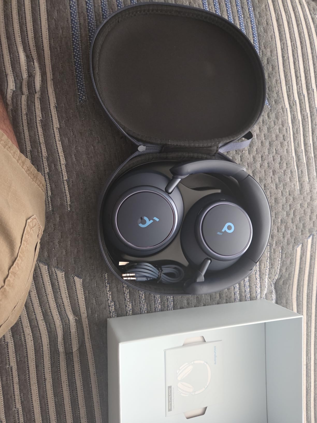 Soundcore by Anker Space Q45 Adaptive Active Noise Cancelling Headphones, Reduce Noise by Up to 98%, 50H Playtime, App Control, LDAC Hi-Res Wireless Audio, Comfortable Fit, Clear Calls, Bluetooth 5.3 Customer Review Soundcore by Anker Space Q45 Adaptive Active Noise Cancelling Headphones, Reduce Noise by Up to 98%, 50H Playtime, App Control, LDAC Hi-Res Wireless Audio, Comfortable Fit, Clear Calls, Bluetooth 5.3 - Customer Photo 2
