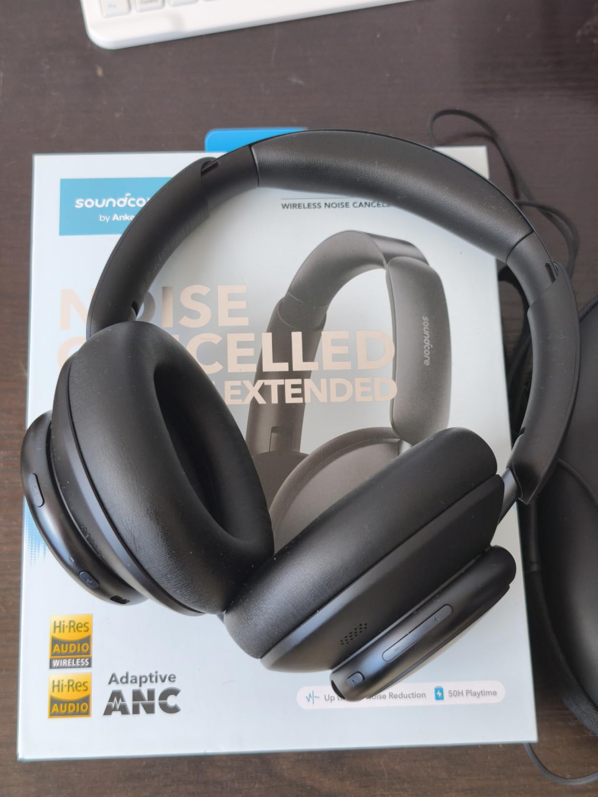 soundcore Space Q45 Adaptive Active Noise Cancelling Headphones, Reduce Noise by Up to 98%, 50H Playtime, App Control, LDAC Hi-Res Wireless Audio, Comfortable Fit, Clear Calls, Bluetooth 5.3 Customer Review soundcore Space Q45 Adaptive Active Noise Cancelling Headphones, Reduce Noise by Up to 98%, 50H Playtime, App Control, LDAC Hi-Res Wireless Audio, Comfortable Fit, Clear Calls, Bluetooth 5.3 - Customer Photo 1