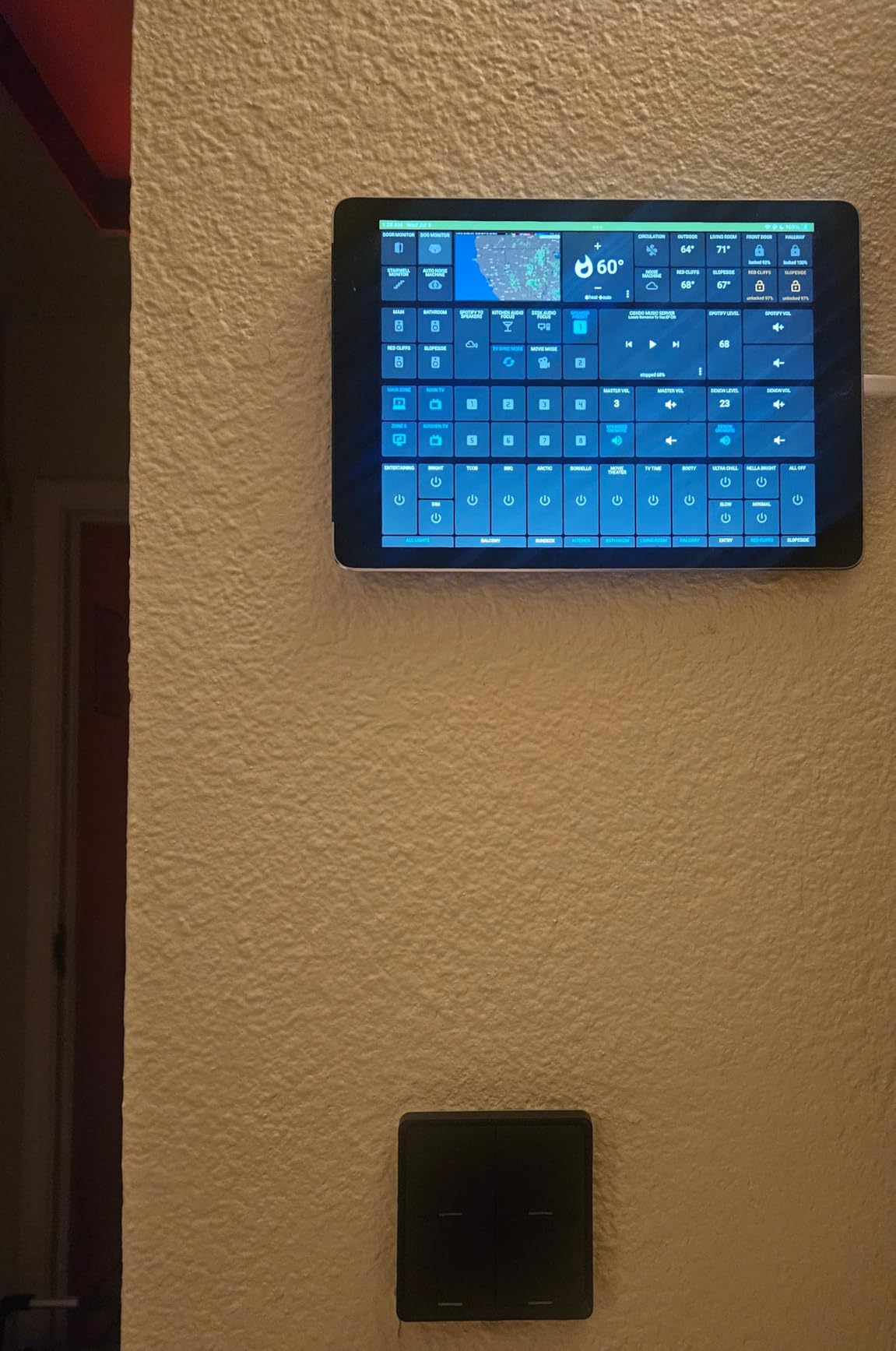 MOES Wireless Smart Scene Switch Button, Require MOES HUB, Zigbee Connection Tuya Battery Powered Included 12 Scene Controller Light Switch for Smart Home Automation 4 Gang White - Customer Photo 3