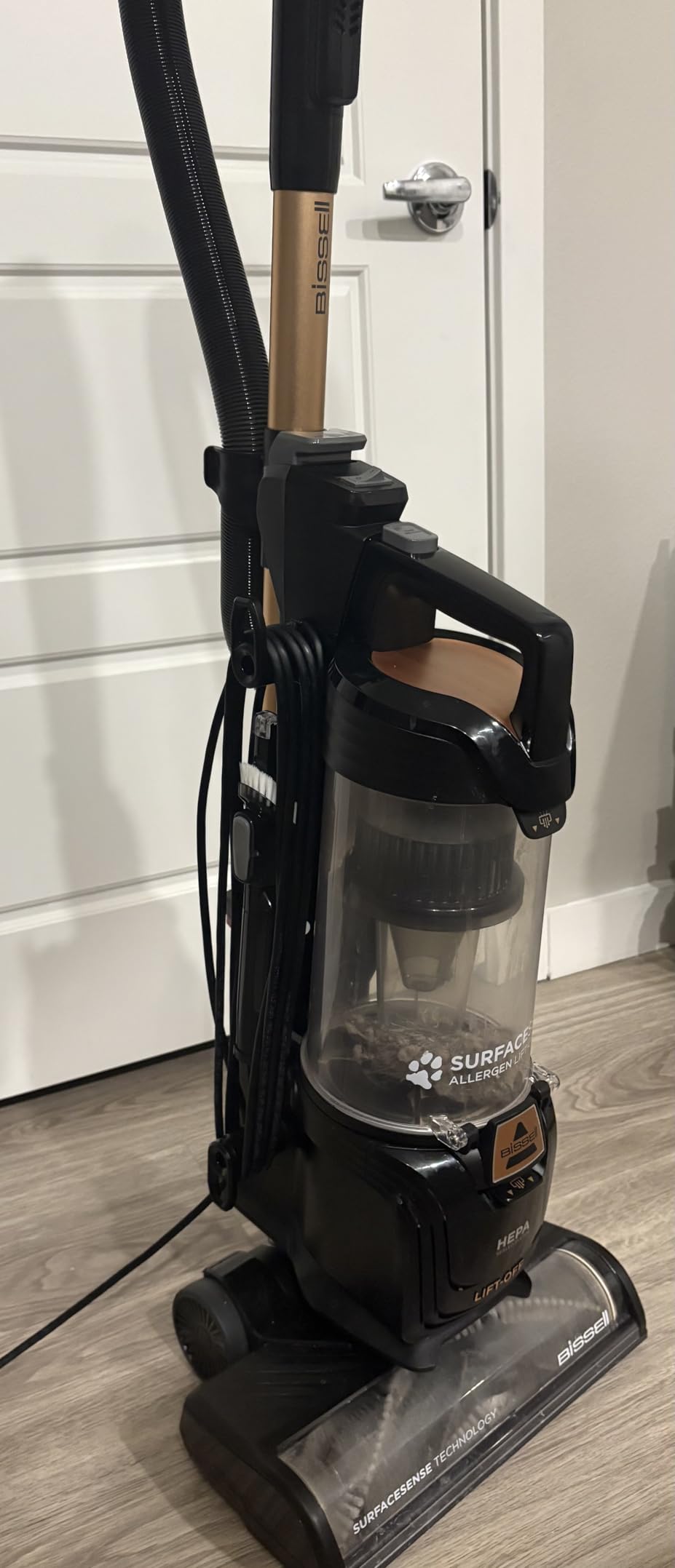 BISSELL SurfaceSense Allergen Lift-Off Pet Upright Vacuum, with Tangle-Free Multi-Surface Brush Roll, LED Headlights, & Lift-Off Technology Customer Review BISSELL SurfaceSense Allergen Lift-Off Pet Upright Vacuum, with Tangle-Free Multi-Surface Brush Roll, LED Headlights, & Lift-Off Technology - Customer Photo 2
