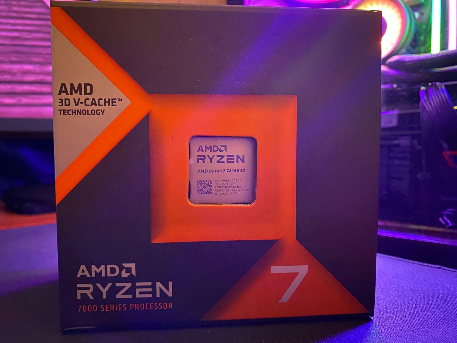 AMD Ryzen 7 7800X3D 8-Core, 16-Thread Desktop Processor Customer Review AMD Ryzen 7 7800X3D 8-Core, 16-Thread Desktop Processor - Customer Photo 1