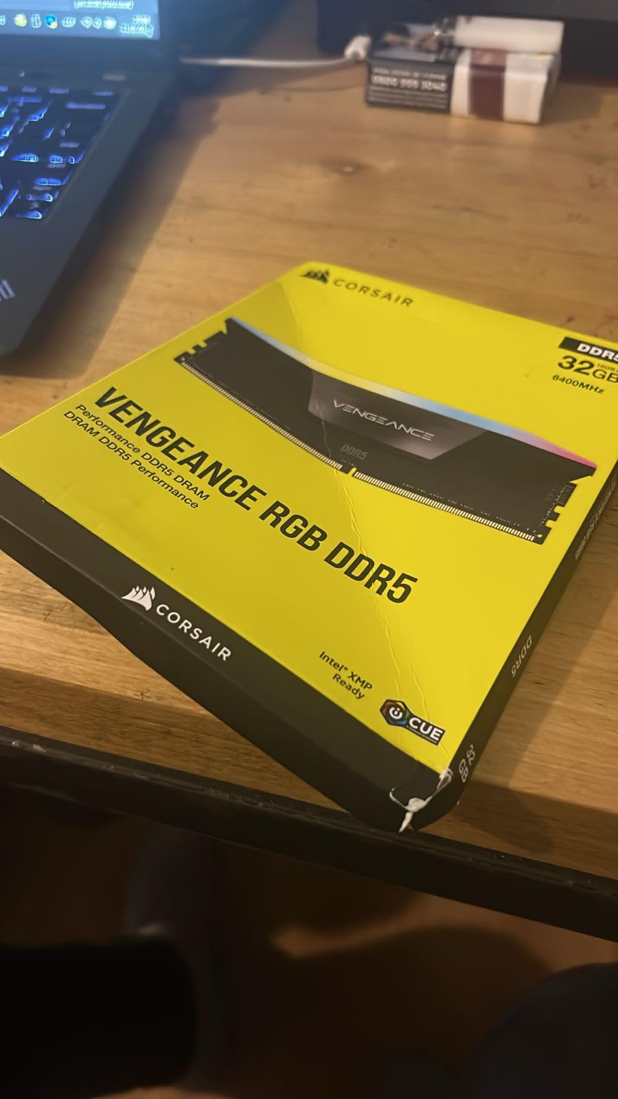 CORSAIR VENGEANCE RGB DDR5 RAM 32GB (2x16GB) 6400MHz CL36-48-48-104 1.35V Intel XMP 3.0 Desktop Computer Memory - Black (CMH32GX5M2B6400C36) Customer Review CORSAIR VENGEANCE RGB DDR5 RAM 32GB (2x16GB) 6400MHz CL36-48-48-104 1.35V Intel XMP 3.0 Desktop Computer Memory - Black (CMH32GX5M2B6400C36) - Customer Photo 1