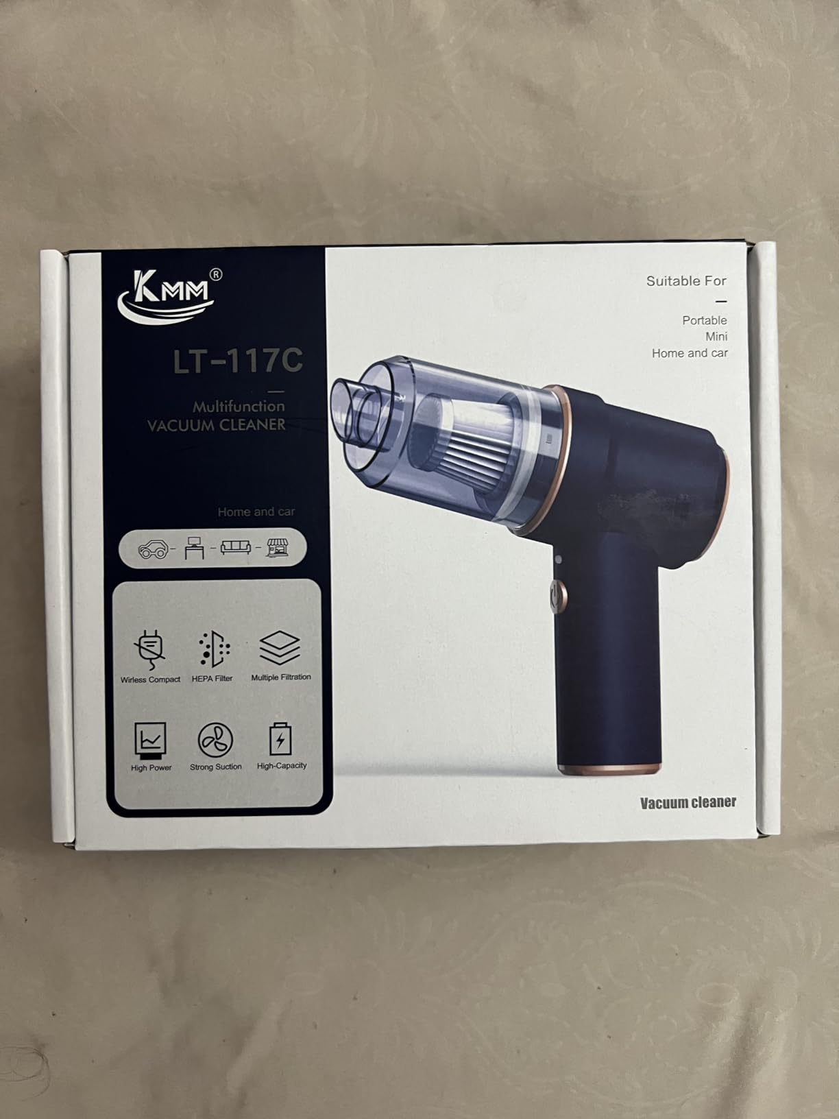 KMM Handheld Car Vacuum Cleaner, 9000Pa Vacuum Cleaner and Air Duster, 120W High Power Hand Held Vacuum with LED Light and Multi-Nozzles for Car, Home, Office, Pet Customer Review KMM Handheld Car Vacuum Cleaner, 9000Pa Vacuum Cleaner and Air Duster, 120W High Power Hand Held Vacuum with LED Light and Multi-Nozzles for Car, Home, Office, Pet - Customer Photo 2
