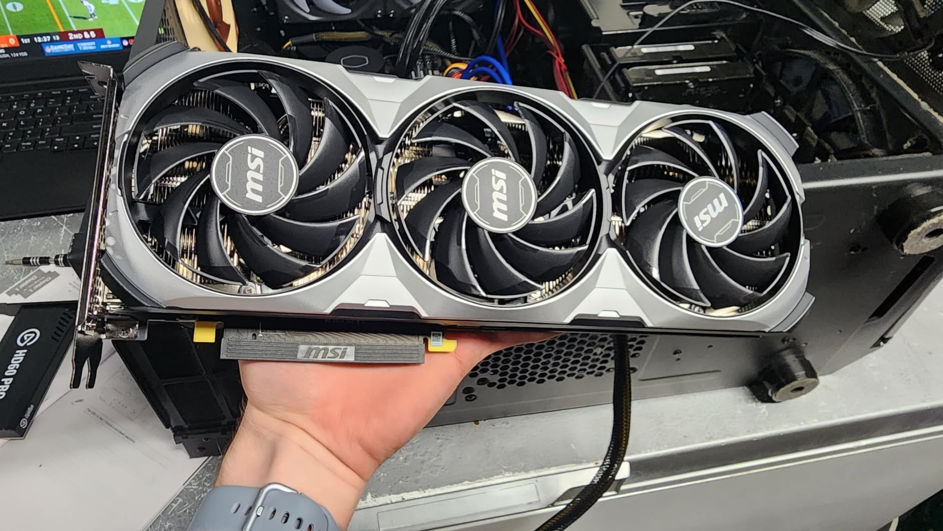 MSI Gaming GeForce RTX 4070 12GB GDRR6X Extreme Clock: 2520 MHz 192-Bit HDMI/DP Nvlink TORX Fan 4.0 Ada Lovelace Architecture Graphics Card (RTX 4070 Ventus 3X 12G OC) Customer Review MSI Gaming GeForce RTX 4070 12GB GDRR6X Extreme Clock: 2520 MHz 192-Bit HDMI/DP Nvlink TORX Fan 4.0 Ada Lovelace Architecture Graphics Card (RTX 4070 Ventus 3X 12G OC) - Customer Photo 2