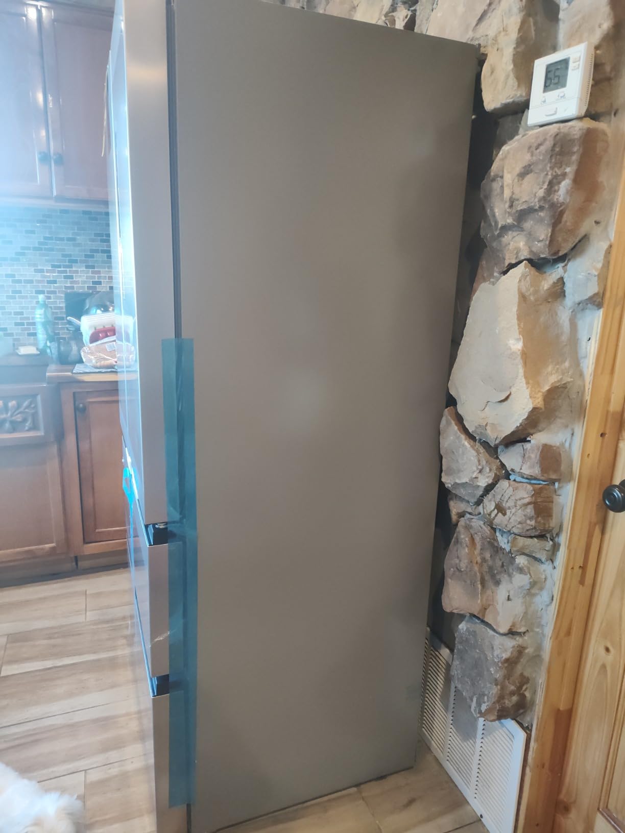 West Bend Refrigerator Freestanding French Door Design Fridge with 5.1 Cu.Ft. Freezer Capacity, Adjustable Electronic Control and Frost Free Defrost, 17.5-Cu.Ft, Metallic - Customer Photo 1