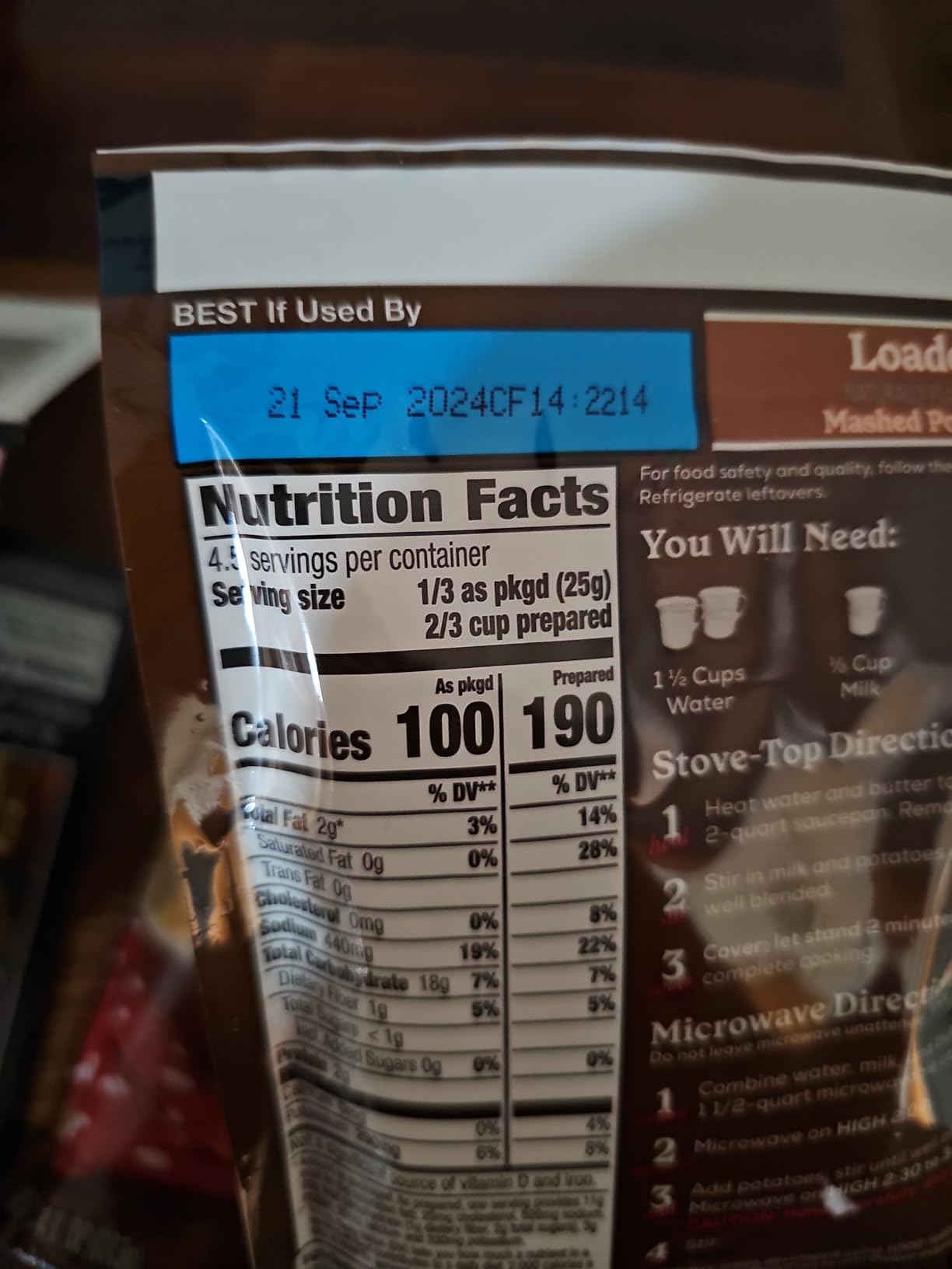 Betty Crocker Creamy Butter Mashed Potatoes, Made with Real Potatoes, 4 oz (Pack of 8) Customer Review Betty Crocker Creamy Butter Mashed Potatoes, Made with Real Potatoes, 4 oz (Pack of 8) - Customer Photo 1