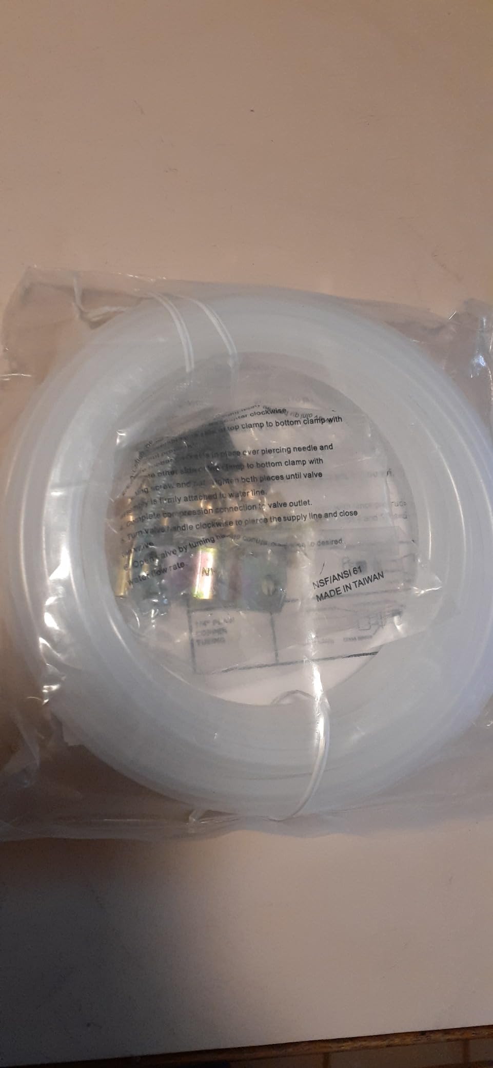 Kitchen Basics 101 Refrigerator Water Line Kit for All Fridges, Freezers, Humidifier Installation Kit, 1/4