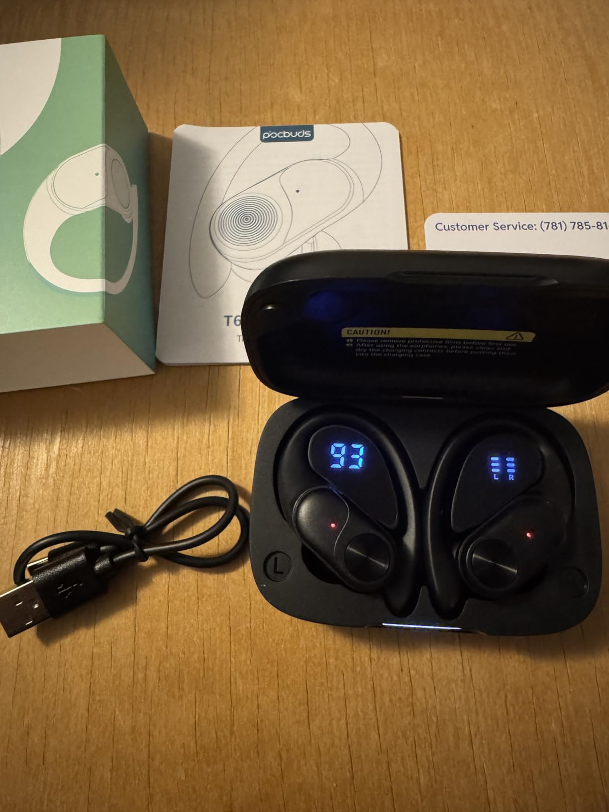 PocBuds Bluetooth Headphones Wireless Earbuds - Customer Photo 1