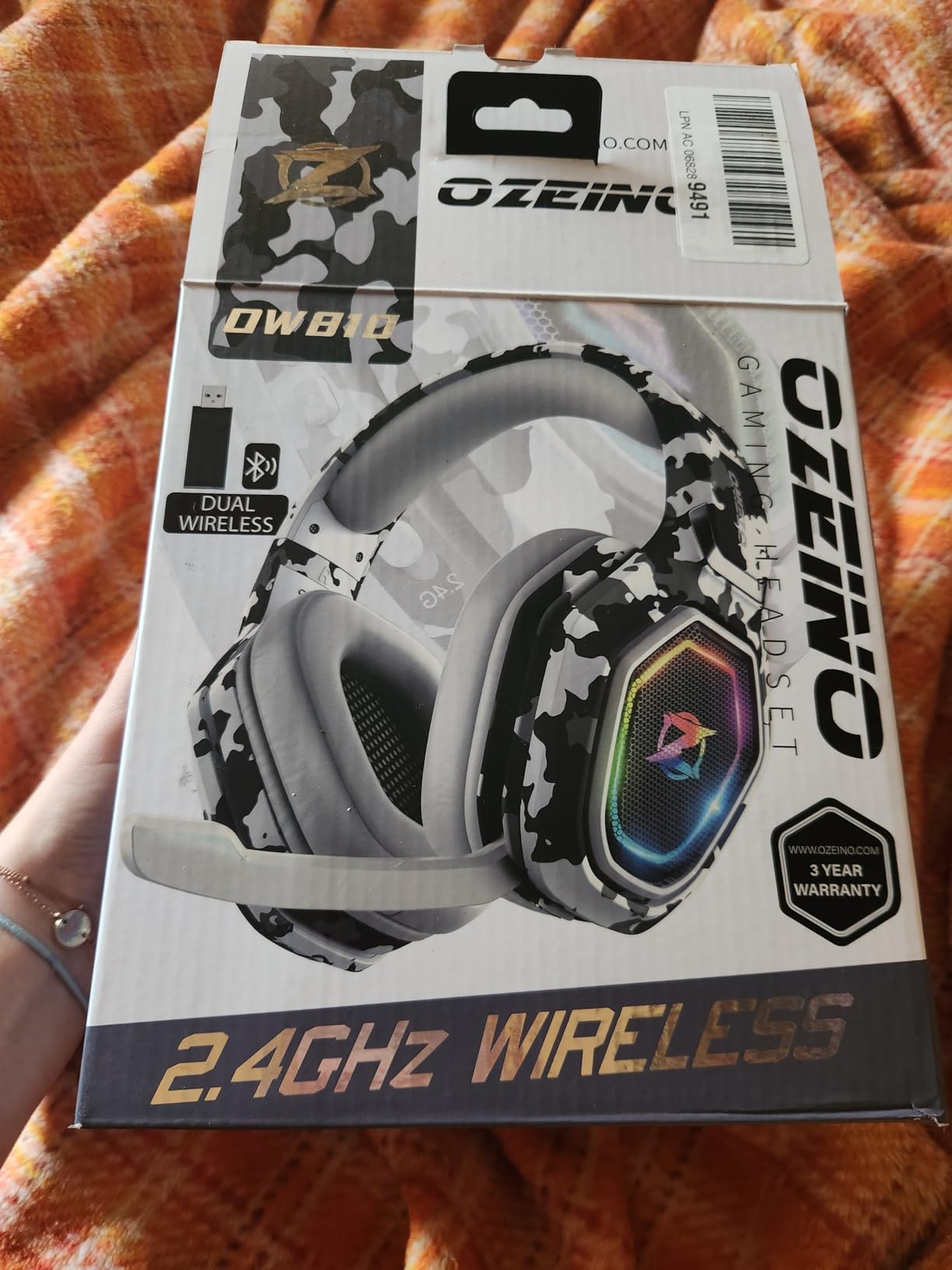2.4GHz Wireless Gaming Headset for PC, Ps5, Ps4 - Lossless Audio USB & Type-C Ultra Stable Gaming Headphones with Flip Microphone, 40-Hr Battery Gamer Headset for Switch, Laptop, Mobile, Mac Customer Review 2.4GHz Wireless Gaming Headset for PC, Ps5, Ps4 - Lossless Audio USB & Type-C Ultra Stable Gaming Headphones with Flip Microphone, 40-Hr Battery Gamer Headset for Switch, Laptop, Mobile, Mac - Customer Photo 1