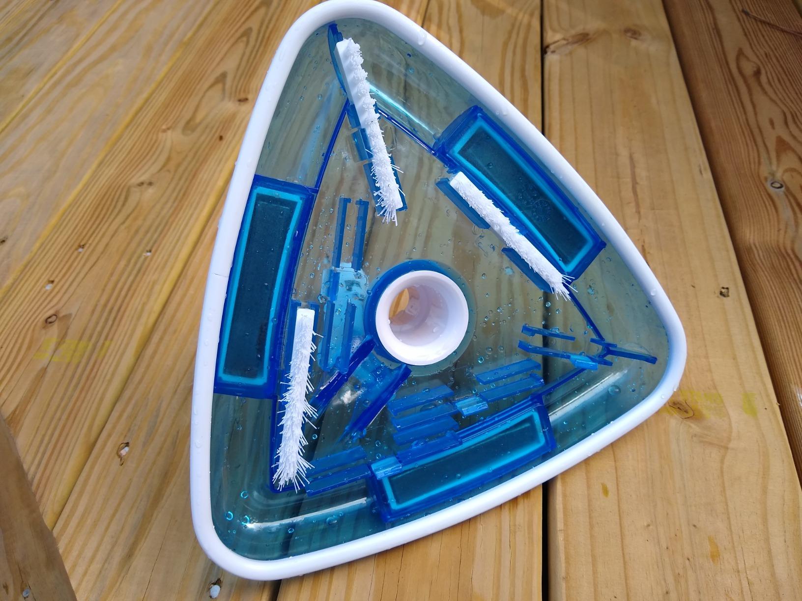 Upgrade Pro Weighted Triangular Pool Rotative Vacuum Head with Brush & EZ Clip Handle - for Cleaning Surface Safe on Vinyl Lined Pools Customer Review Upgrade Pro Weighted Triangular Pool Rotative Vacuum Head with Brush & EZ Clip Handle - for Cleaning Surface Safe on Vinyl Lined Pools - Customer Photo 2