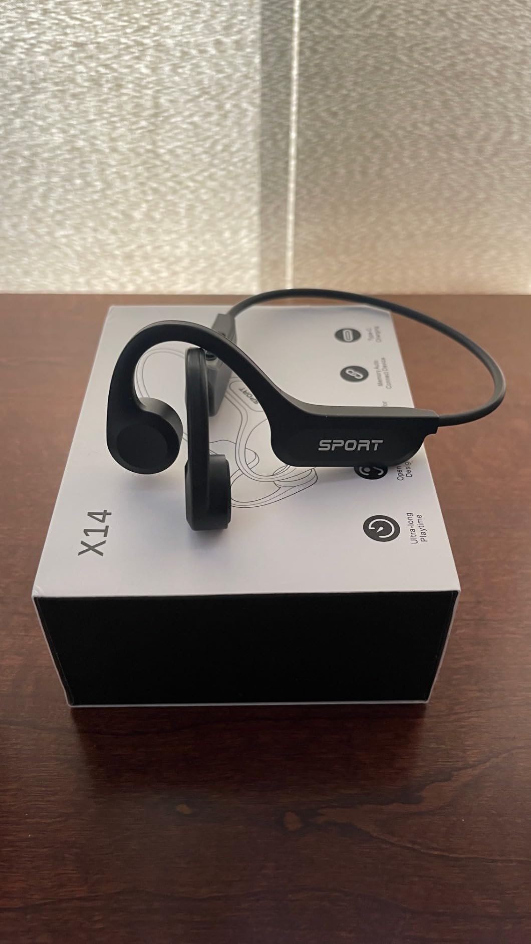 CXK Bone Conduction Headphones Bluetooth 5.4 Open Ear Headphones with Mic, Premium Loud Sound 10Hrs Playtime Bluetooth Headphones, IPX6 Waterproof Sports Headset for Running, Cycling, Walking customer photo 1