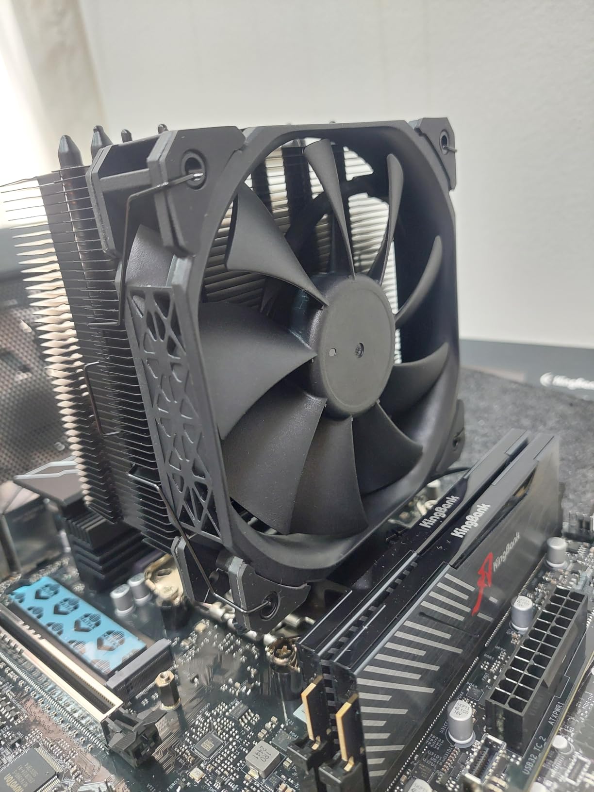 DARKROCK PX4 CPU Air Cooler High-Performance 4 Copper Heat Pipes, 120MM PWM Fan Low Noise - Intel LGA 1851/1700/1200/115X, AMD AM5/AMD4 All Black - Customer Photo 1