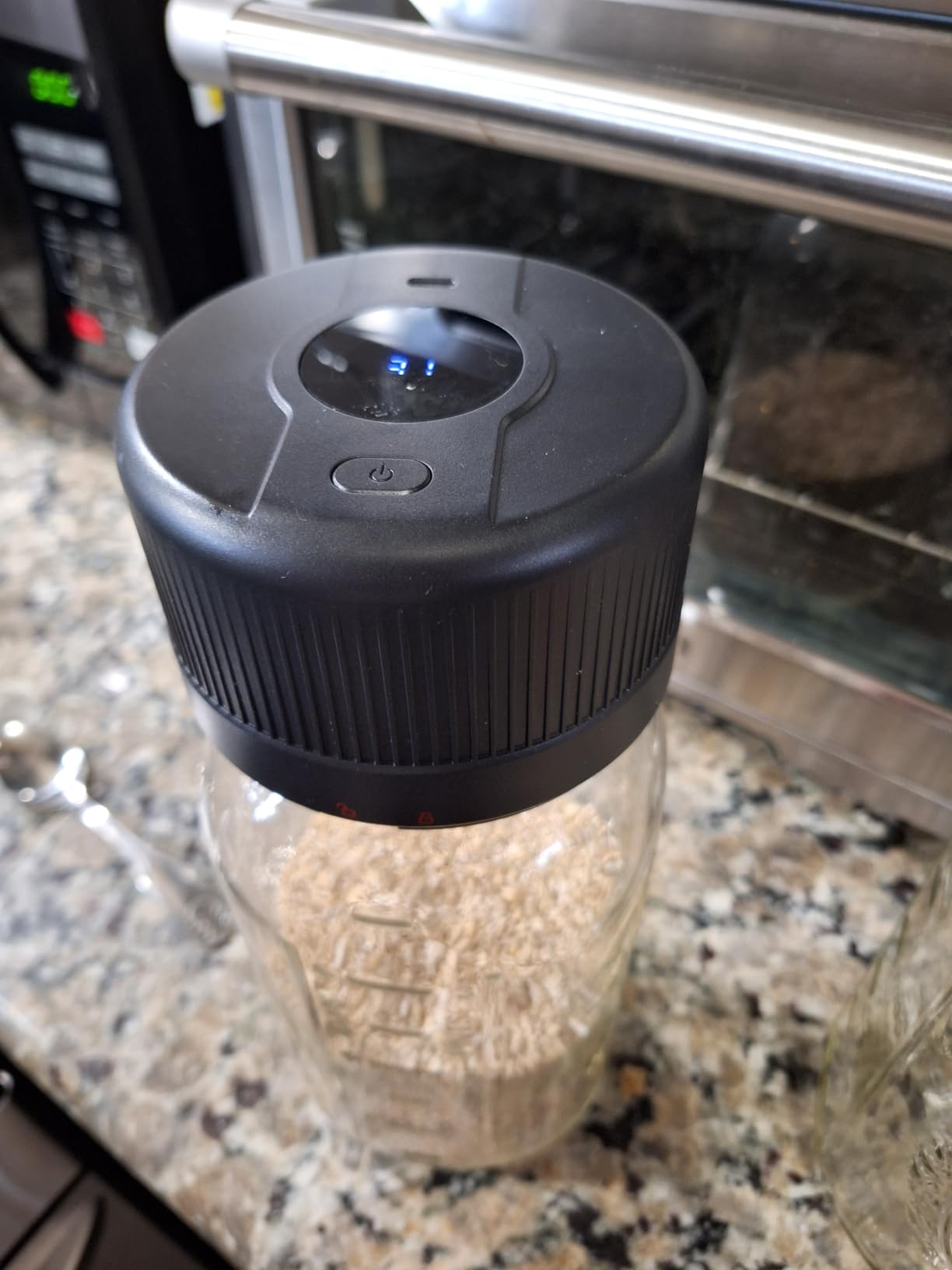 Mason Jar Vacuum Sealer Kit, Electric Sealer for Wide, Regular Mouth Mason Jars, Portable Vacuum Sealer for Jars, Birthday Gifts for Her, Gifts for Mom, Grandma Customer Review Mason Jar Vacuum Sealer Kit, Electric Sealer for Wide, Regular Mouth Mason Jars, Portable Vacuum Sealer for Jars, Birthday Gifts for Her, Gifts for Mom, Grandma - Customer Photo 2