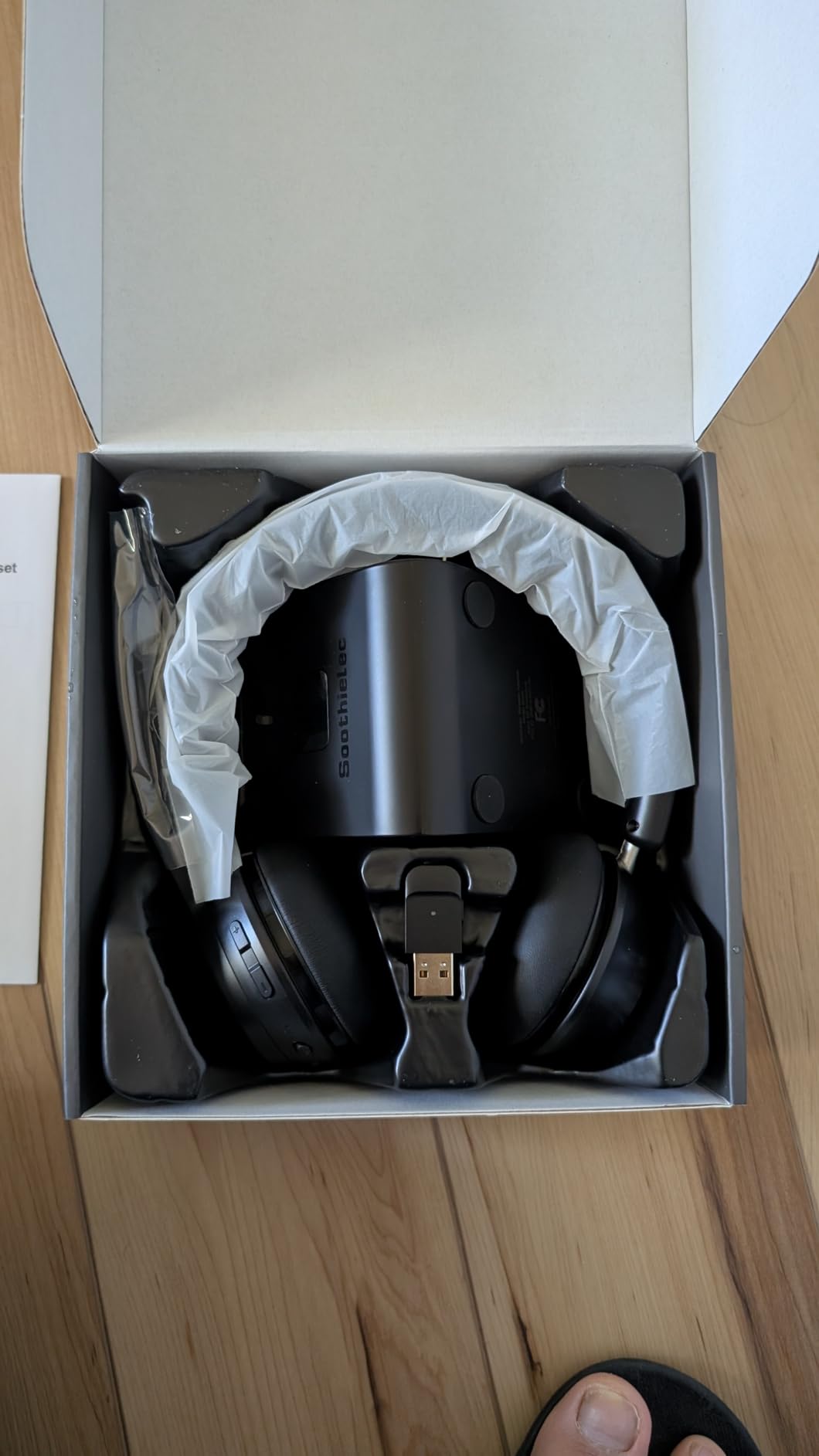 Soothielec Wireless Headset with Noise Cancelling Microphone - Customer Photo 1
