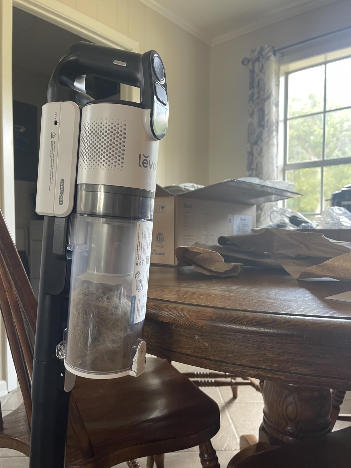 LEVOIT Cordless Vacuum Cleaner, Stick Vac with Tangle-Resistant Design, Up to 50 Minutes, Powerful Suction, Rechargeable, Lightweight, and Versatile for Carpet, Hard Floor, Pet Hair, LVAC-200 Customer Review LEVOIT Cordless Vacuum Cleaner, Stick Vac with Tangle-Resistant Design, Up to 50 Minutes, Powerful Suction, Rechargeable, Lightweight, and Versatile for Carpet, Hard Floor, Pet Hair, LVAC-200 - Customer Photo 2