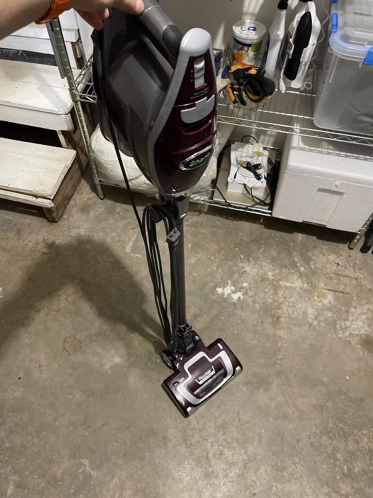 Shark Corded Stick Vacuum, Ultra-Lightweight, Swivel Steering, Powerful Deep-Cleaning, Floor-to-Ceiling Versatility, Converts to a Handheld Vacuum, Carpets & Hardfloor, Green, CS110EM Customer Review Shark Corded Stick Vacuum, Ultra-Lightweight, Swivel Steering, Powerful Deep-Cleaning, Floor-to-Ceiling Versatility, Converts to a Handheld Vacuum, Carpets & Hardfloor, Green, CS110EM - Customer Photo 2