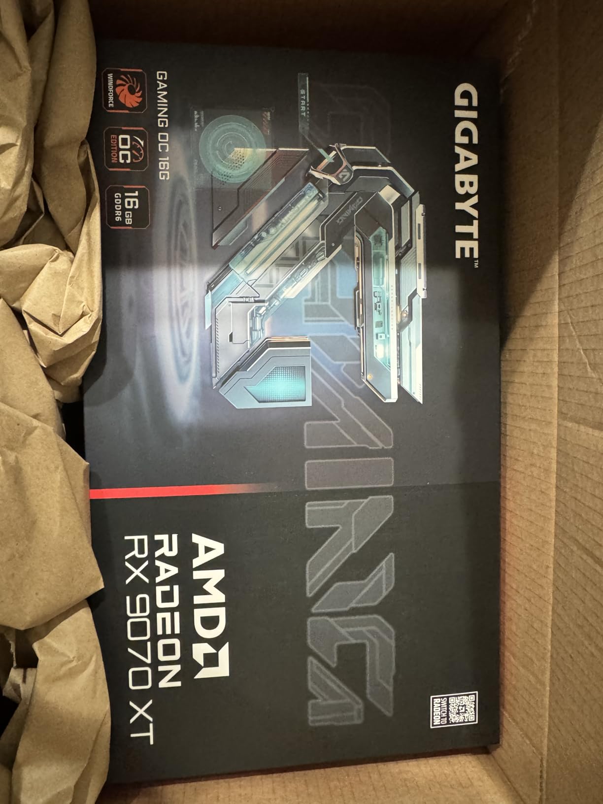 GIGABYTE Radeon RX 7700 XT Gaming OC 12G Graphics Card, 3X WINDFORCE Fans 12GB 192-bit GDDR6 Customer Review GIGABYTE Radeon RX 7700 XT Gaming OC 12G Graphics Card, 3X WINDFORCE Fans 12GB 192-bit GDDR6 - Customer Photo 2