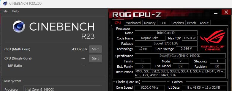 Intel® Core™ i9-14900K Desktop Processor Customer Review Intel® Core™ i9-14900K Desktop Processor - Customer Photo 1