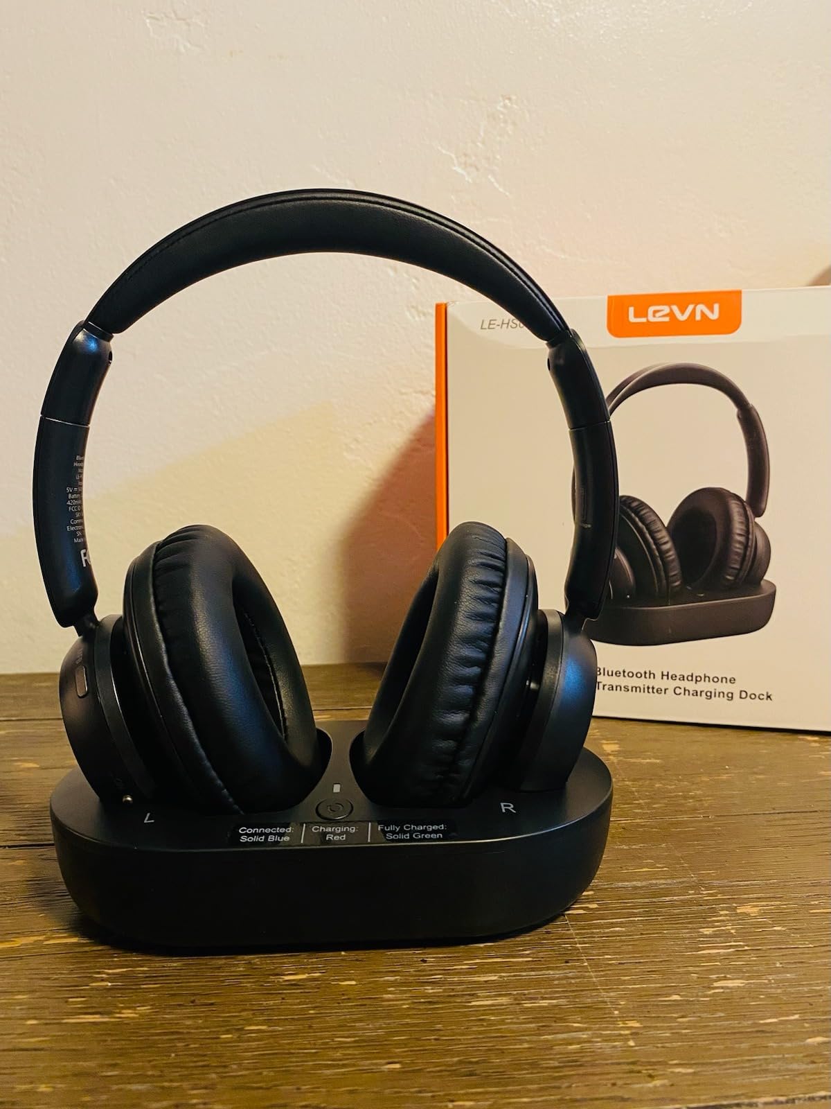 LEVN Wireless Headphones for TV Watching, TV Headphones Wireless for Seniors with Transmitter Charging Base, Hearing-impaired, No Audio Delay Blutooth 5.2, Plug and Play, Gifts for Elderly Customer Review LEVN Wireless Headphones for TV Watching, TV Headphones Wireless for Seniors with Transmitter Charging Base, Hearing-impaired, No Audio Delay Blutooth 5.2, Plug and Play, Gifts for Elderly - Customer Photo 1