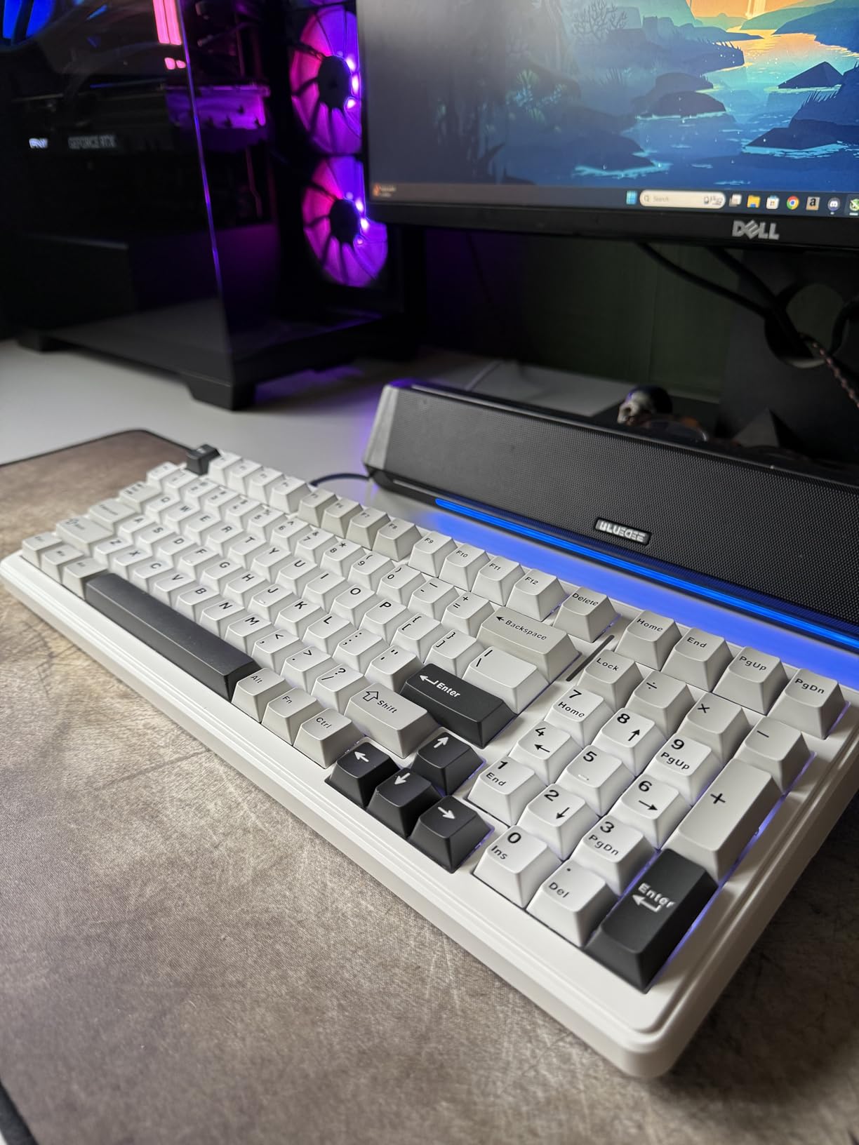 AULA F99 Wireless Mechanical Keyboard, Tri-Mode BT5.0/2.4GHz/USB-C Hot Swappable Custom Keyboard, Pre-lubed Linear Switches, RGB Backlit Computer Gaming Keyboards for PC/Tablet/PS/Xbox customer photo 1