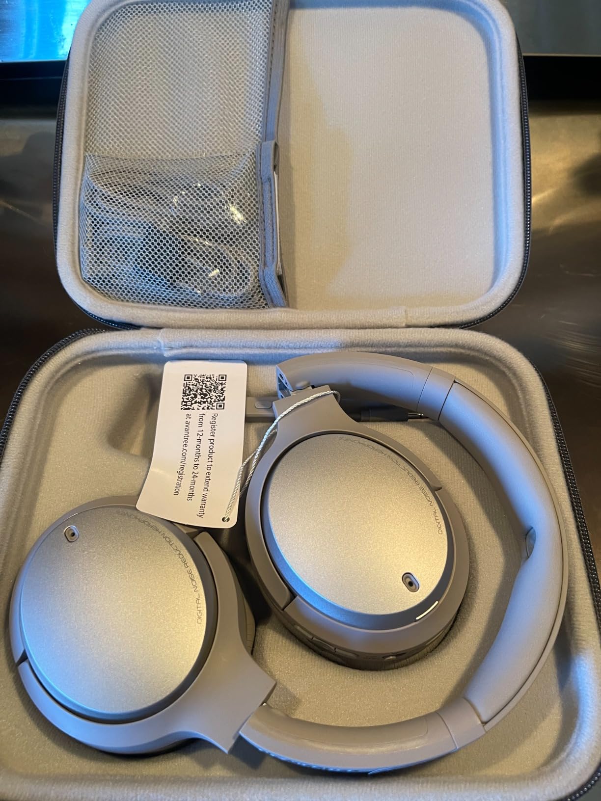 Sky Eon - Bluetooth Headphones for Airplane Travel & Mobile Phone with Wireless Adapter, Active Noise-Canceling & Ambient Mode, Spacious & Comfortable Earpads, 45hr Playtime - Customer Photo 2
