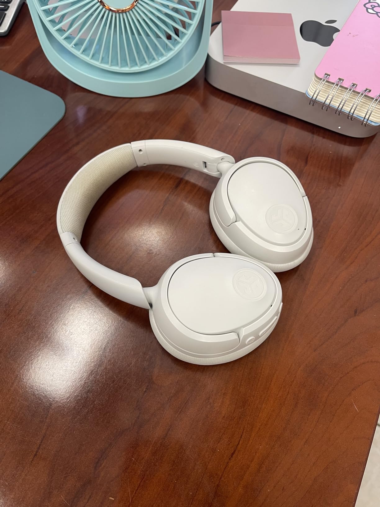 JLab JBuds Lux ANC Wireless Headphones, Mauve, Hybrid Active Noise Cancelling, Customizable Sound, Spatial Audio Compatible, Premium Over-Ear Bluetooth Headset Customer Review JLab JBuds Lux ANC Wireless Headphones, Mauve, Hybrid Active Noise Cancelling, Customizable Sound, Spatial Audio Compatible, Premium Over-Ear Bluetooth Headset - Customer Photo 1