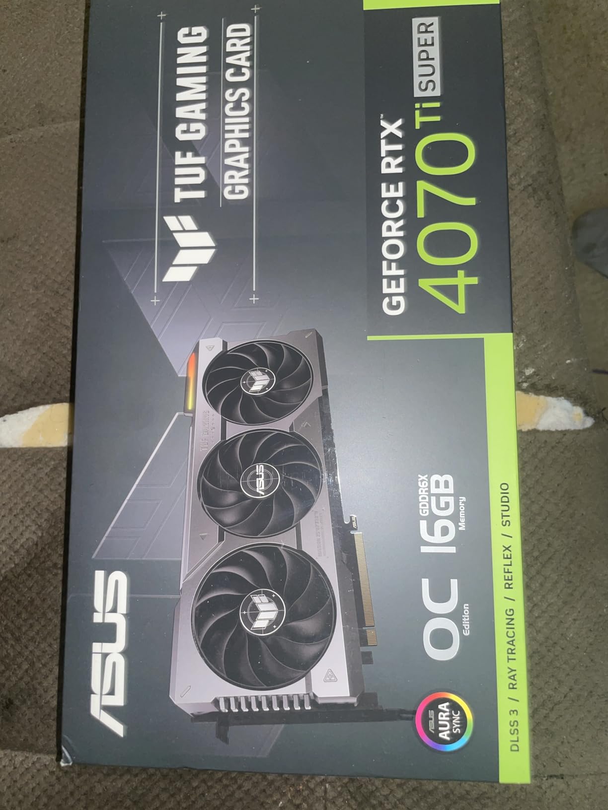 ASUS TUF Gaming GeForce RTX 4070 Ti SUPER 16GB GDDR6X Gaming Graphics Card (NVIDIA GeForce RTX4070Ti DLSS 3, PCIe 4.0, 2X HDMI 2.1a, 3X DisplayPort 1.4a, TUF-RTX4070TIS-16G-GAMING, Black) - Customer Photo 1