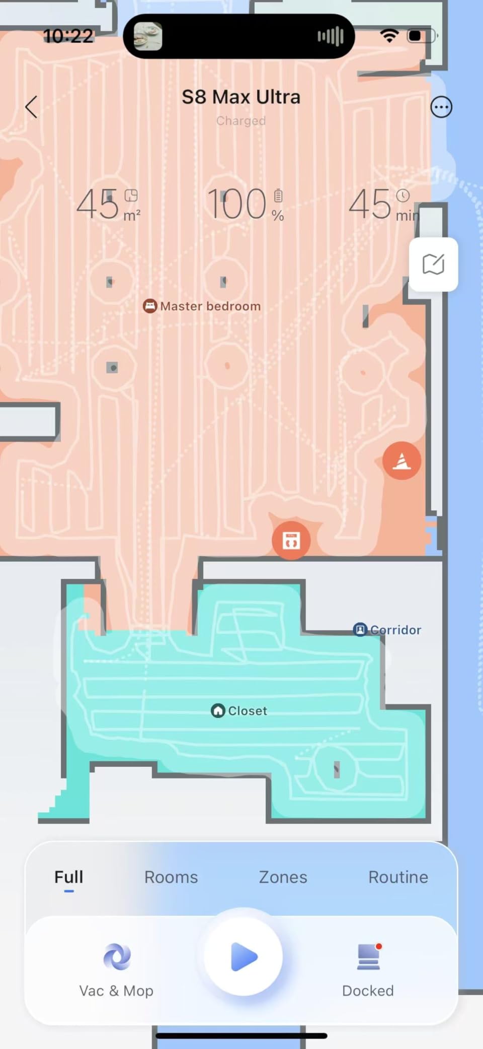 roborock S8 Max Ultra Robot Vacuum and Mop, All-in-One Dock, PreciSense LiDAR Navigation, Smart Dirt Detection, Self-Emptying, 8000Pa Suction for Various Floors, 20mm Auto Lifting for Carpet, White Customer Review roborock S8 Max Ultra Robot Vacuum and Mop, All-in-One Dock, PreciSense LiDAR Navigation, Smart Dirt Detection, Self-Emptying, 8000Pa Suction for Various Floors, 20mm Auto Lifting for Carpet, White - Customer Photo 1