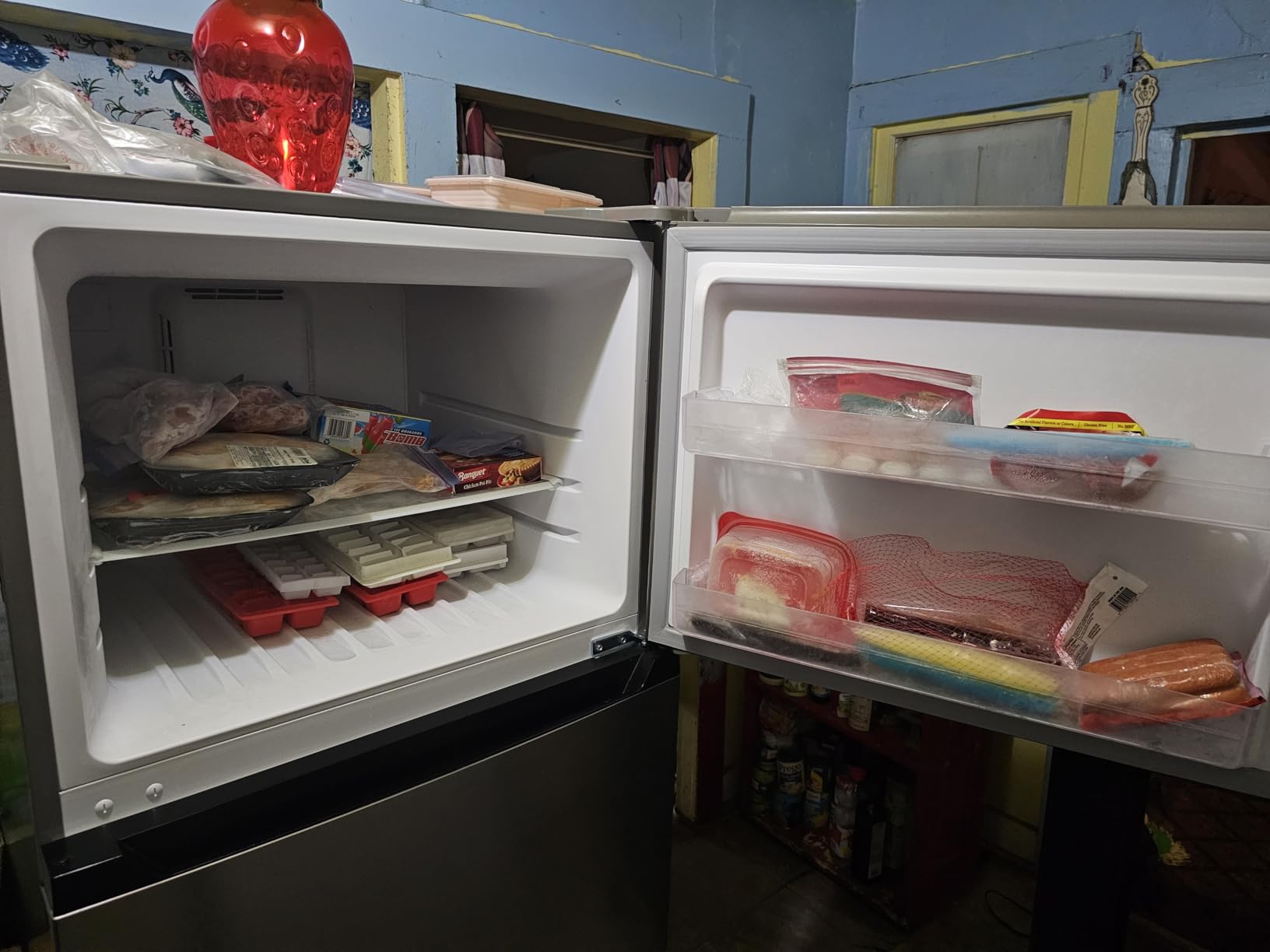 Upstreman 14.7 Cu.Ft. Double Door Refrigerator in Stainless Steel with Large Capacity Top Freezer, Frost Free, Adjustable Thermostat Control, Fingerprint-resistant, ENERGY STAR-BD147 Customer Review Upstreman 14.7 Cu.Ft. Double Door Refrigerator in Stainless Steel with Large Capacity Top Freezer, Frost Free, Adjustable Thermostat Control, Fingerprint-resistant, ENERGY STAR-BD147 - Customer Photo 2