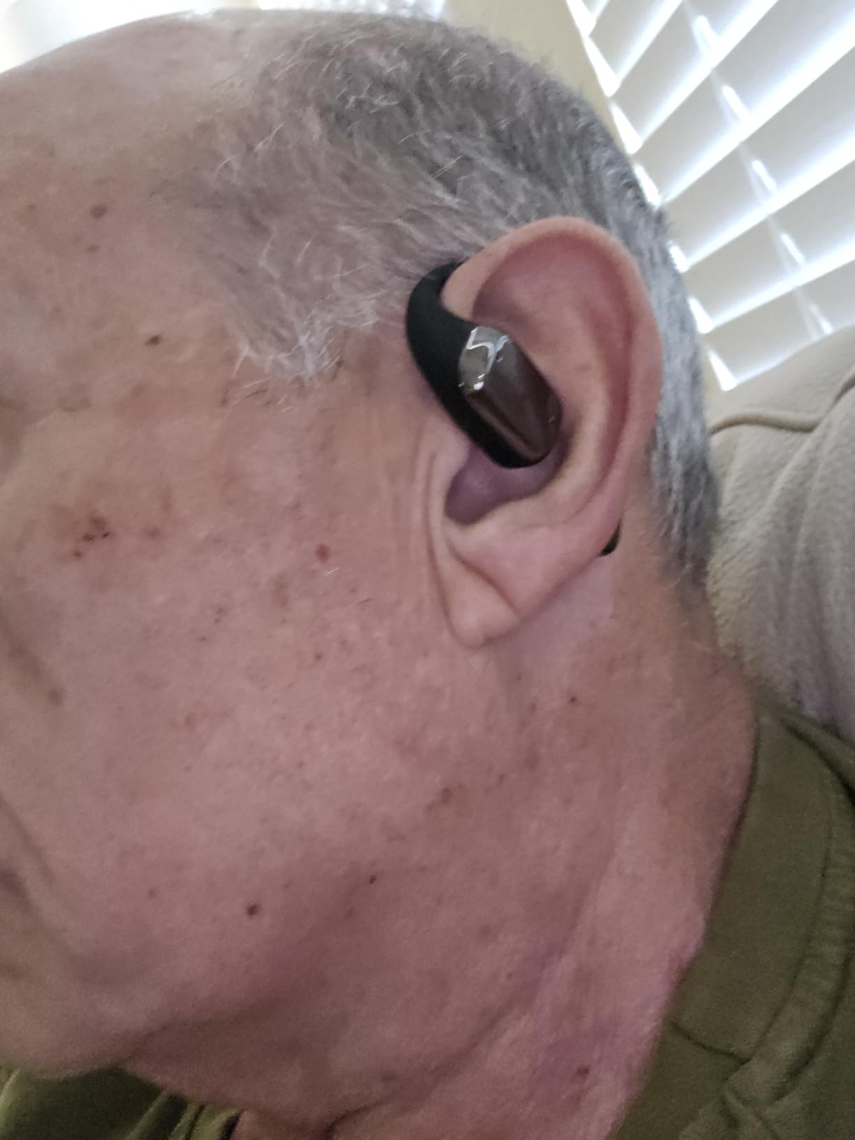 Open Ear Wireless Bluetooth Headphones, Pain-Free Air Conduction Ear Buds with LED Digital Display Charging Case, Sweat Resistant for Running, Safe Driving, and Extended Daily Use - Customer Photo 1