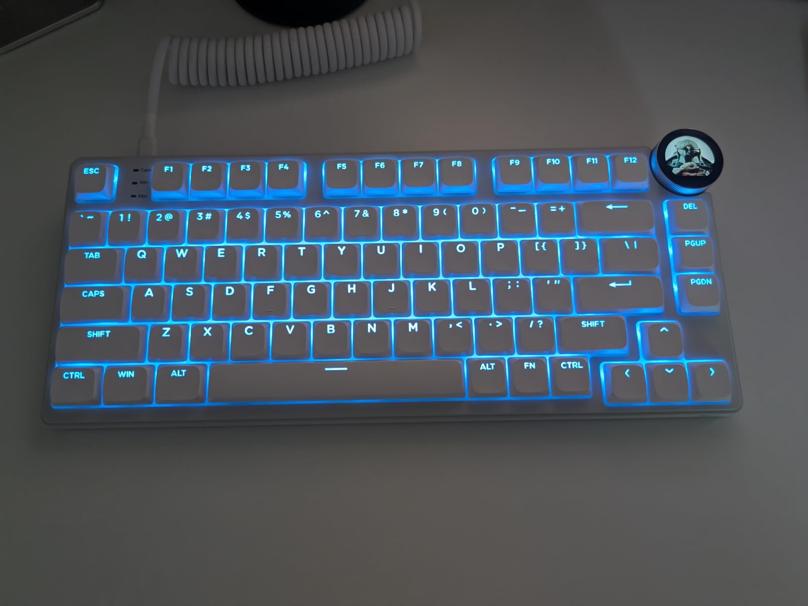 RK ROYAL KLUDGE N80 Low Profile Mechanical Keyboard w/Smart Display Screen & Knob, 75% Top Mount 3-Modes Wireless Mechanical Keyboard, Software Support, Massive Battery, 80 Keys, Tactile Brown Switch - Customer Photo 1
