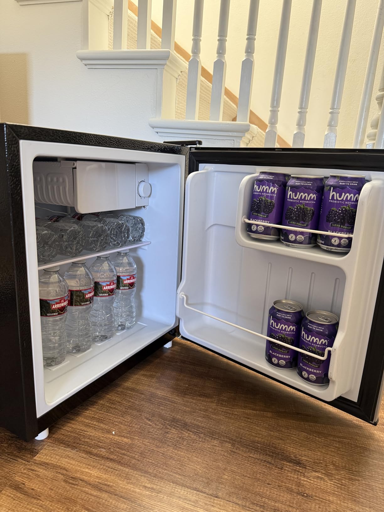 5 Cu Ft Fridge, Refrigerator with Freezer, 2 Doors Apartment Size Fridge, Energy-efficient, 5 Settings Temperature Adjustable, for Kitchen, Office, Dorm Customer Review 5 Cu Ft Fridge, Refrigerator with Freezer, 2 Doors Apartment Size Fridge, Energy-efficient, 5 Settings Temperature Adjustable, for Kitchen, Office, Dorm - Customer Photo 1