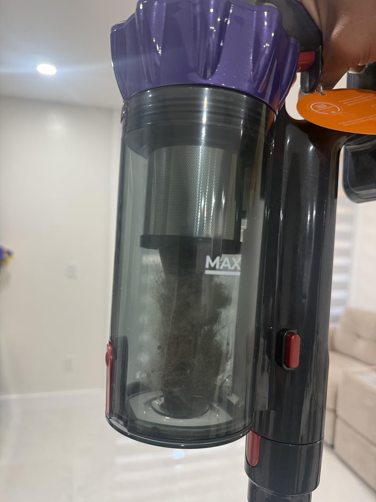 Cordless Vacuum Cleaner, 2 Batteries 110 Mins Runtime Vacuum Cleaners for Home, 45KPA 550W Stick Vacuum with Brushless Motor, Automatically Adjust Suction, Handheld Vacuum for Pet Hair/Carpet/Floor Customer Review Cordless Vacuum Cleaner, 2 Batteries 110 Mins Runtime Vacuum Cleaners for Home, 45KPA 550W Stick Vacuum with Brushless Motor, Automatically Adjust Suction, Handheld Vacuum for Pet Hair/Carpet/Floor - Customer Photo 1