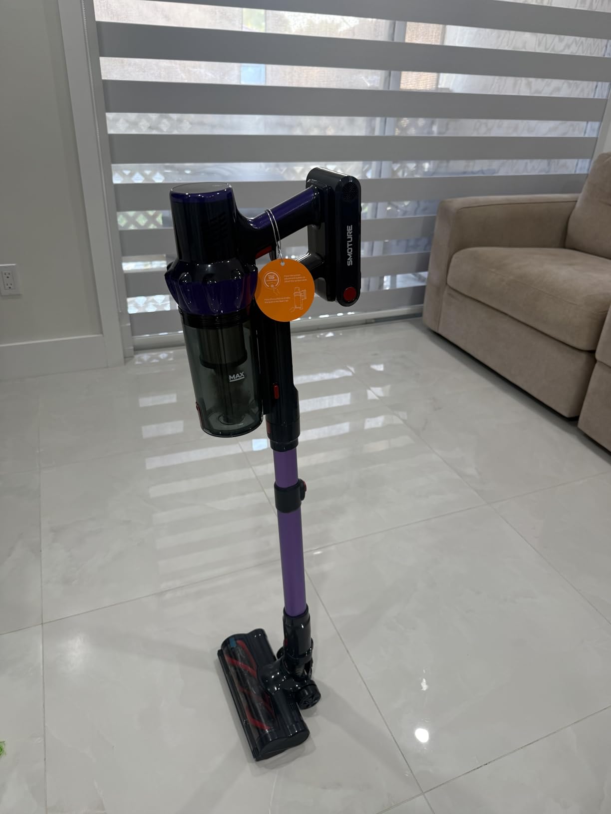 Cordless Vacuum Cleaner, 2 Batteries 110 Mins Runtime Vacuum Cleaners for Home, 45KPA 550W Stick Vacuum with Brushless Motor, Automatically Adjust Suction, Handheld Vacuum for Pet Hair/Carpet/Floor - Customer Photo 2