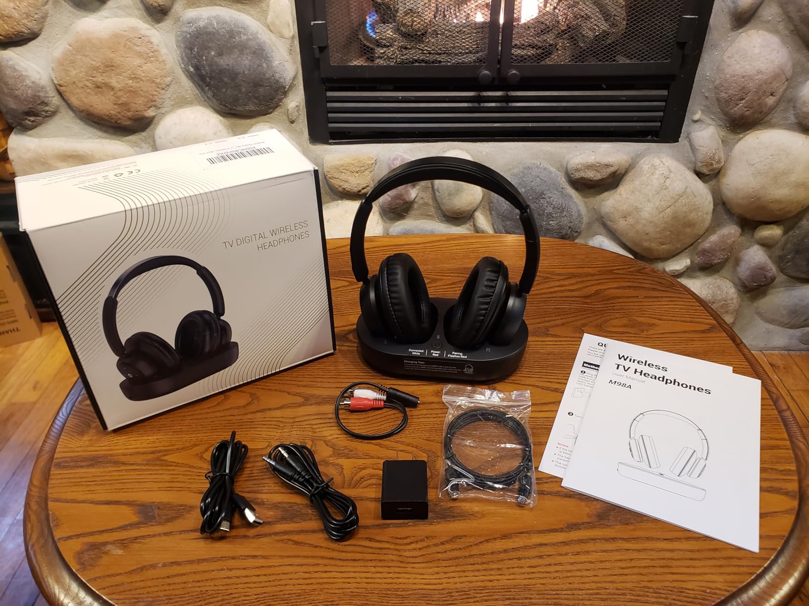 ROSIDA Wireless Headphones for TV Watching, Wireless Headphones for Seniors with Transmitter Charging Base, Bluetooth Headsets for TV, No Audio Delay, Gift for The Seniors or Parents, Black Customer Review ROSIDA Wireless Headphones for TV Watching, Wireless Headphones for Seniors with Transmitter Charging Base, Bluetooth Headsets for TV, No Audio Delay, Gift for The Seniors or Parents, Black - Customer Photo 2