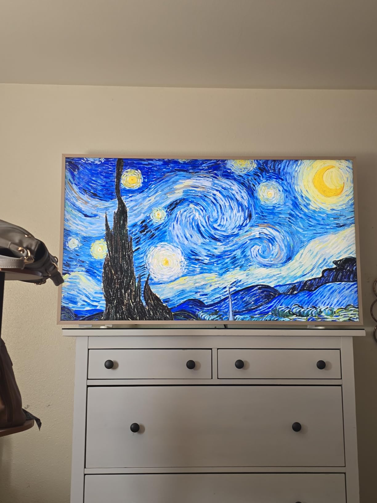 TCL 65-Inch Class NXTVISION Series QLED 4K UHD Google Smart TV Canvas Style Art Frame TV - QLED, 120hz, Matte Anti-Glare Screen, Free Bezel and Frame, Atmos, Free Art Included (65A300W, 2024 Model) - Customer Photo 2