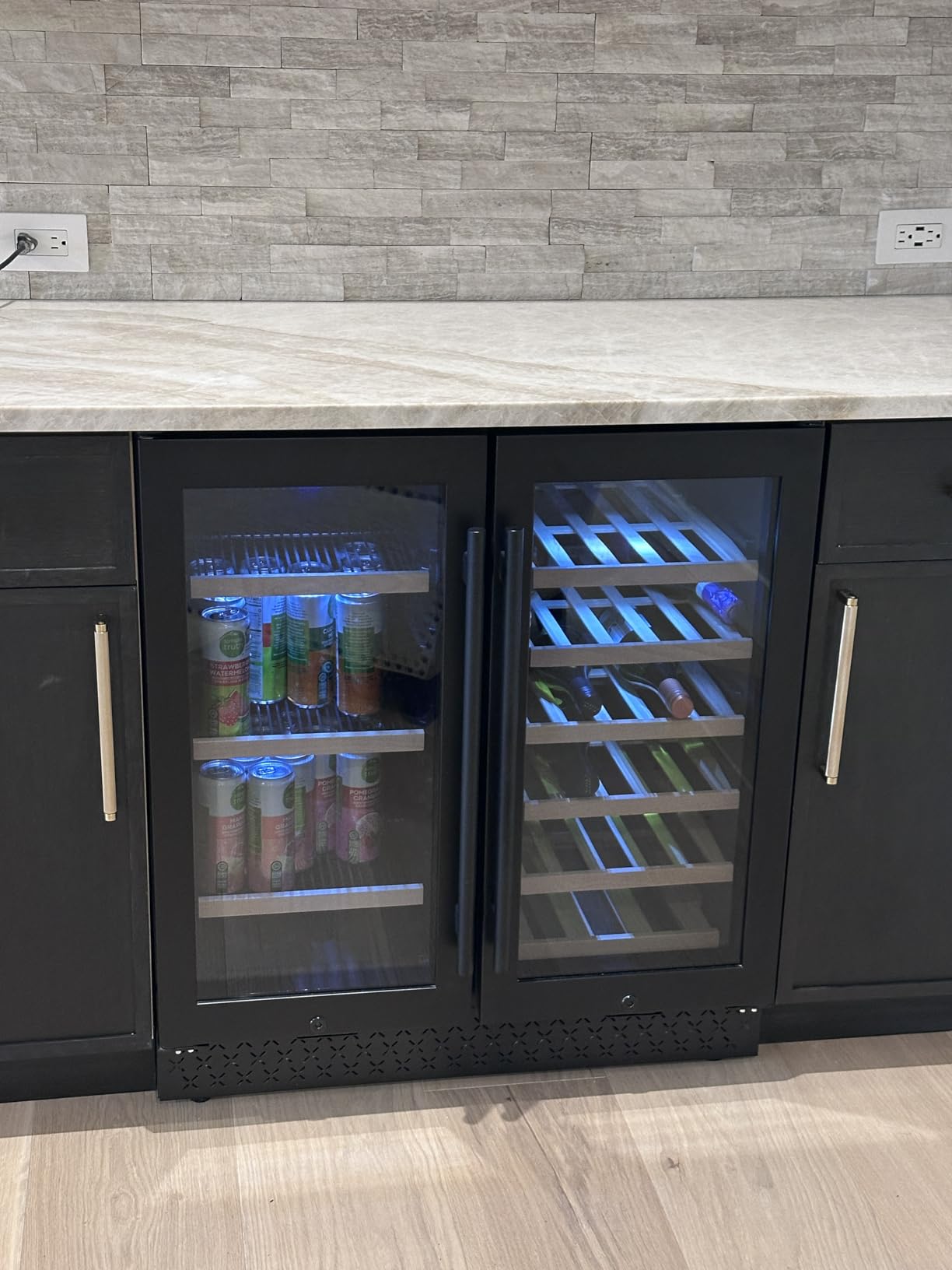 Tylza 24 Inch Wine and Beverage Refrigerator, Dual Zone Wine Beverage Cooler 24 Tylza 24 Inch Wine and Beverage Refrigerator, Dual Zone Wine Beverage Cooler 24