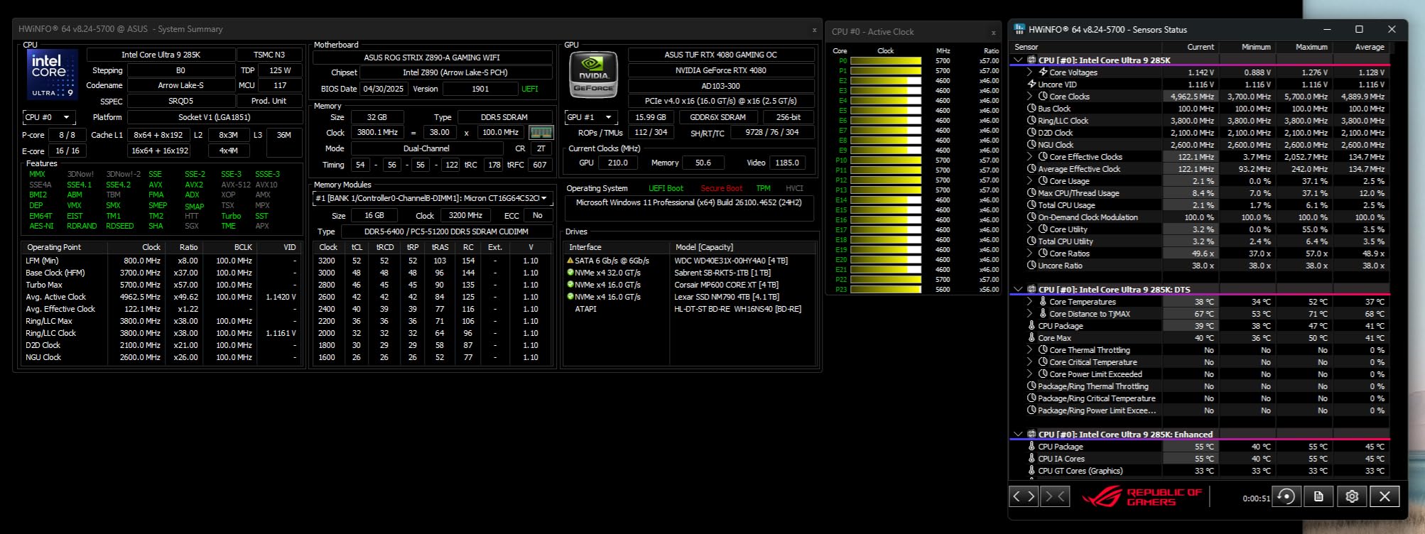 Intel Core Ultra 9 285K Desktop Processor Customer Review Intel Core Ultra 9 285K Desktop Processor - Customer Photo 2