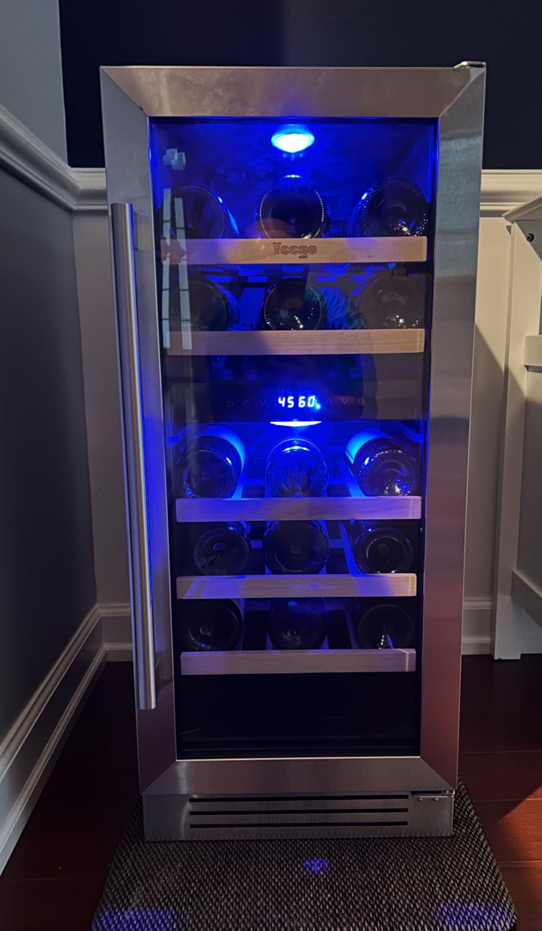 Yeego Wine Fridge Cooler - 24 Inch Wine Fridge Hold 47 Bottles, 40-65°F Wine Refrigerator Glass Door, Built in, Freestanding Under Counter Fridge for Beer Soda Drink Home Bar Office(5.12 Cu.ft) Customer Review Yeego Wine Fridge Cooler - 24 Inch Wine Fridge Hold 47 Bottles, 40-65°F Wine Refrigerator Glass Door, Built in, Freestanding Under Counter Fridge for Beer Soda Drink Home Bar Office(5.12 Cu.ft) - Customer Photo 1
