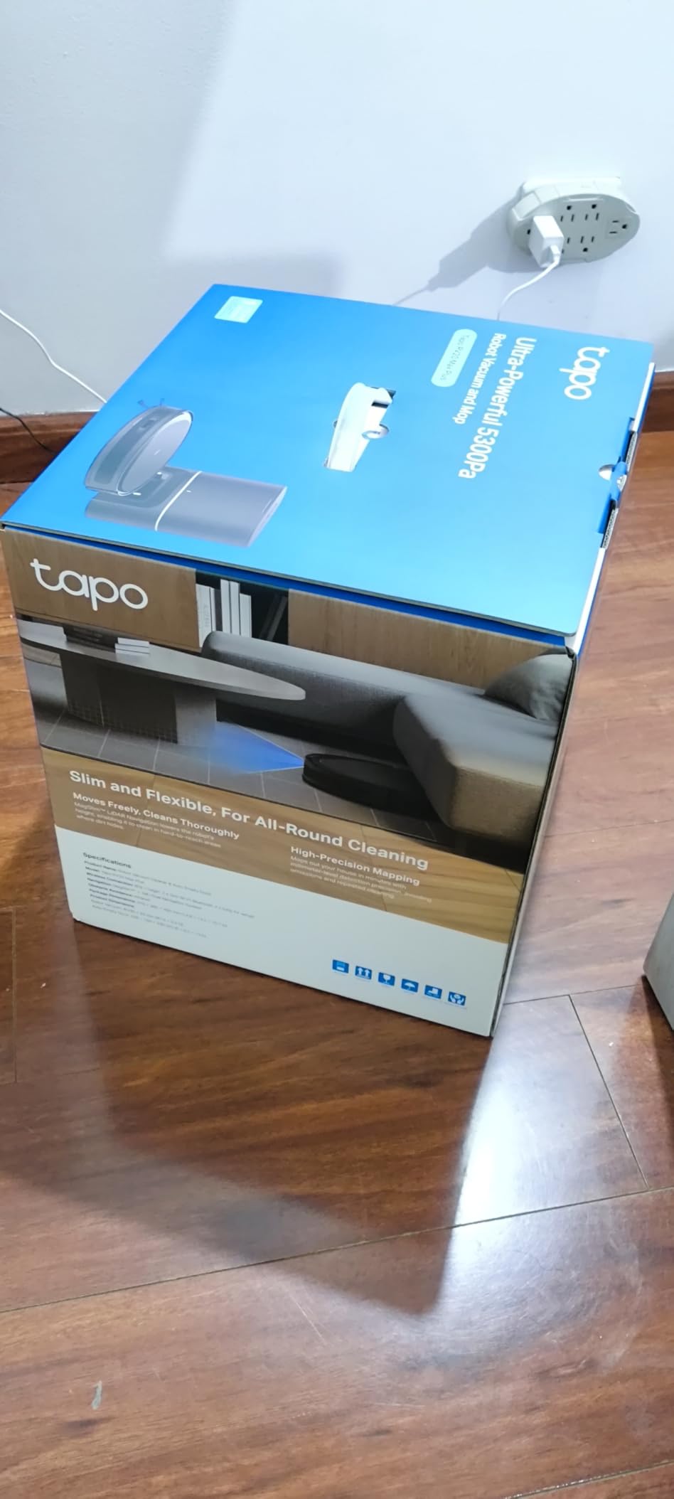 Tapo Ultra-Slim LiDAR Smart Navigation Robot Vacuum and Mop with Self-Emptying Dock, 5300Pa Max, 97%+ Dust Pickup Rate, Self-Charging, Compatible with Alexa & Google Home, RV20 Max Plus Customer Review Tapo Ultra-Slim LiDAR Smart Navigation Robot Vacuum and Mop with Self-Emptying Dock, 5300Pa Max, 97%+ Dust Pickup Rate, Self-Charging, Compatible with Alexa & Google Home, RV20 Max Plus - Customer Photo 1
