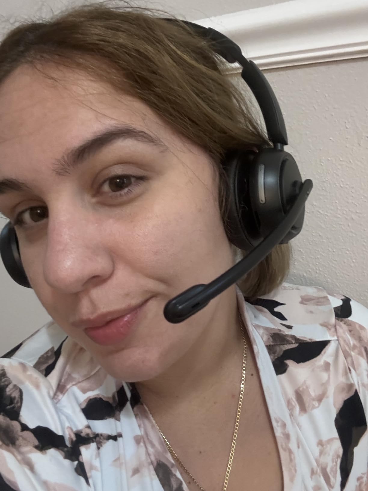 Wireless Headset with Mic for Work, Bluetooth Headset with Microphone (Noise Cancelling & Mute Button), Wireless Headphones with Mic for Work from Home/Office/PC/Call Center/Computer/Laptop/Teams/Zoom - Customer Photo 1