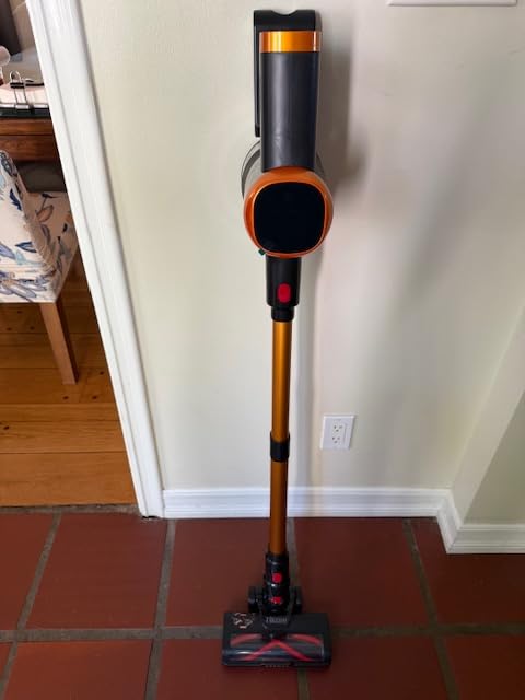Tikom V500 Cordless Vacuum Cleaner for Home, 40000Pa/450W Stick Vacuum with LED Touch Screen, Charging Wall Dock, Anti-Tangle, Lightweight Handheld Vacuum for Pet Hair, Hard Floor, Carpet Customer Review Tikom V500 Cordless Vacuum Cleaner for Home, 40000Pa/450W Stick Vacuum with LED Touch Screen, Charging Wall Dock, Anti-Tangle, Lightweight Handheld Vacuum for Pet Hair, Hard Floor, Carpet - Customer Photo 1