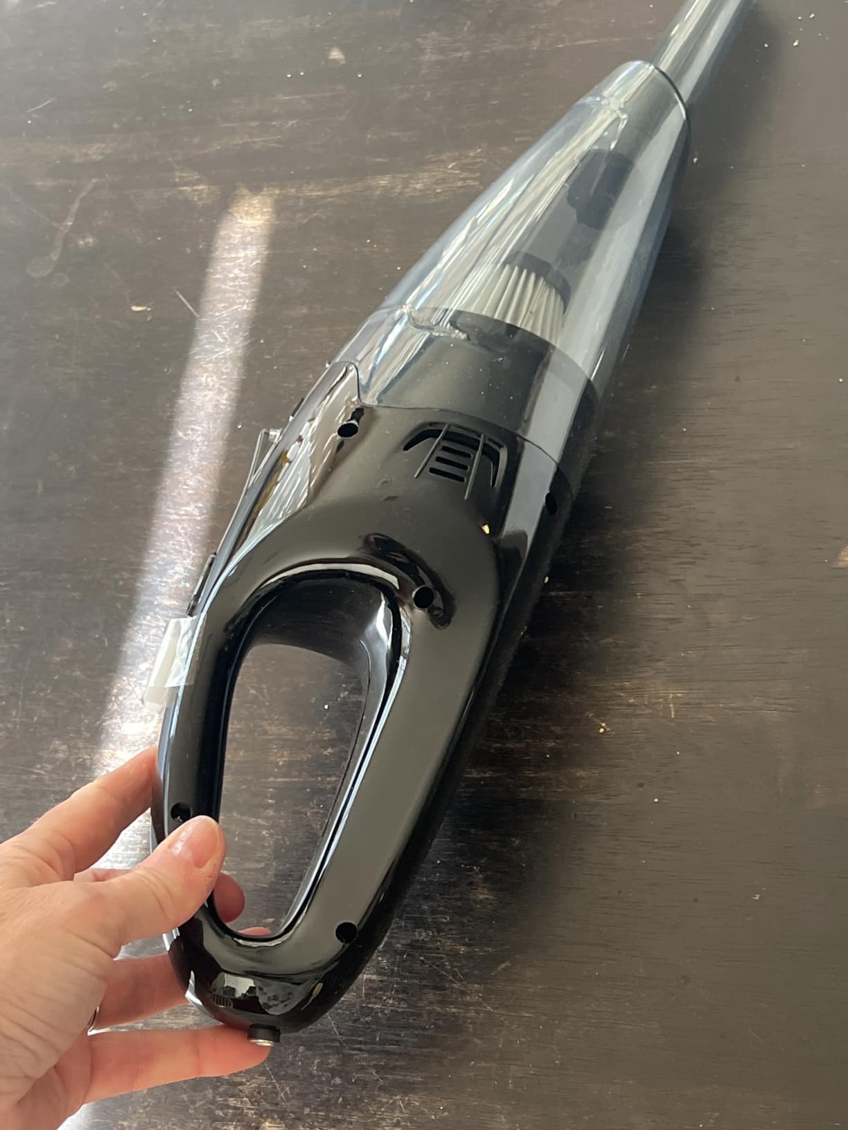 Handheld Vacuum Cordless Rechargeable 3-in-1, Car Vacuum Portable Cordless with USB Charge, Hand Vacuum with LED Light, HEPA Filter, 1.65LBs Lightweight Vacuum Cleaner for Dust, Pet Hair - Customer Photo 1