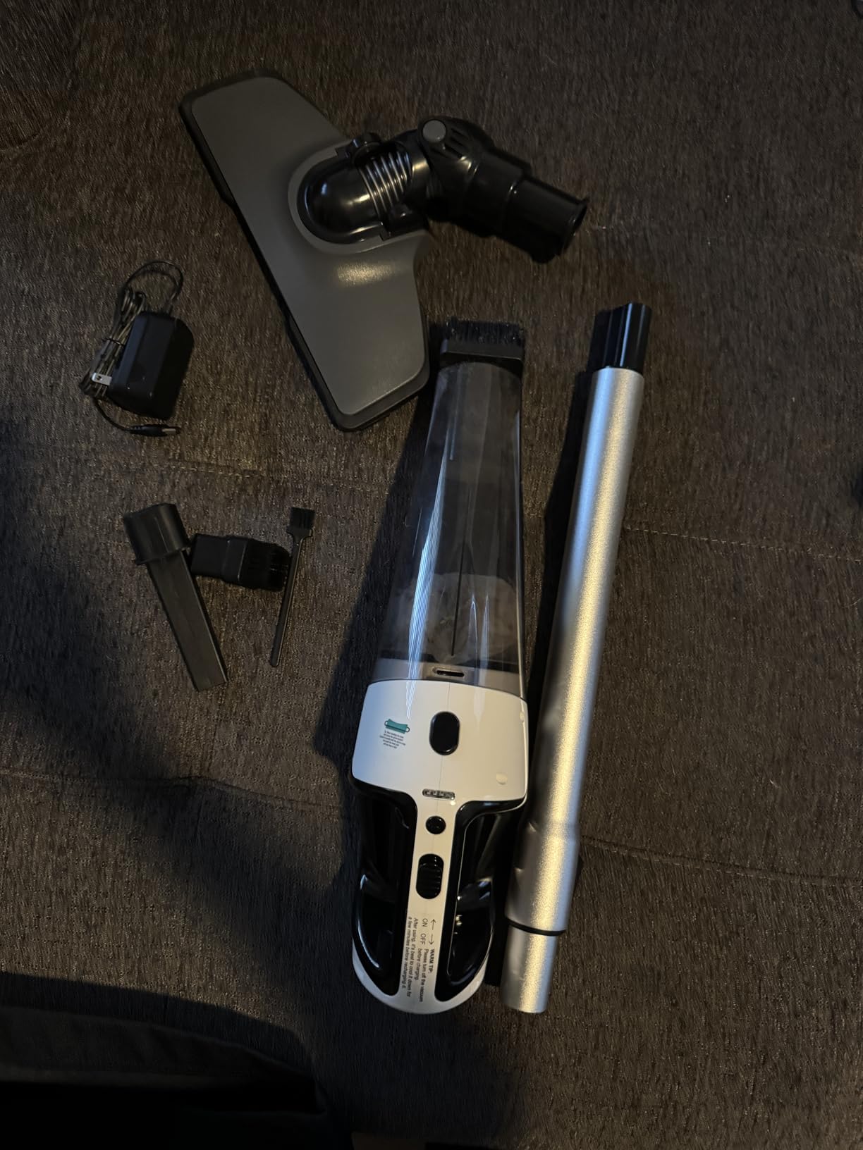TECBOT Cordless Vacuum Cleaner, 12000 Pa Powerful Stick Vacuum with Brushless Motor, LED Touch Display, 30 Mins Long Runtime, Self-Standing Lightweight Vacuum for Hard Floor Carpet Hair, Gray Customer Review TECBOT Cordless Vacuum Cleaner, 12000 Pa Powerful Stick Vacuum with Brushless Motor, LED Touch Display, 30 Mins Long Runtime, Self-Standing Lightweight Vacuum for Hard Floor Carpet Hair, Gray - Customer Photo 2