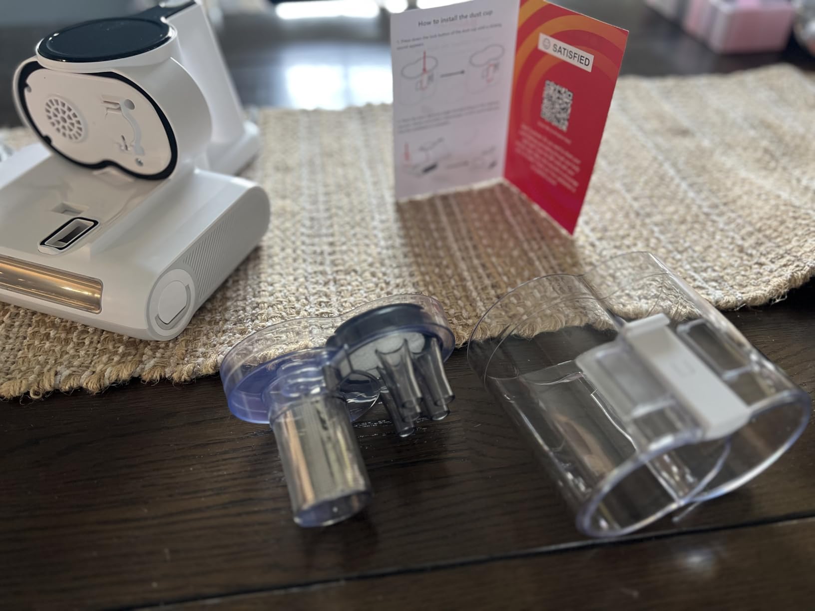 Mattress Vacuum Cleaner, Bed Vacuum Cleaner with 253.7nm UV-C Light, 16Kpa Suction, 36,000 RPM/Min Brushroll, Heating Function, Corded - Customer Photo 2
